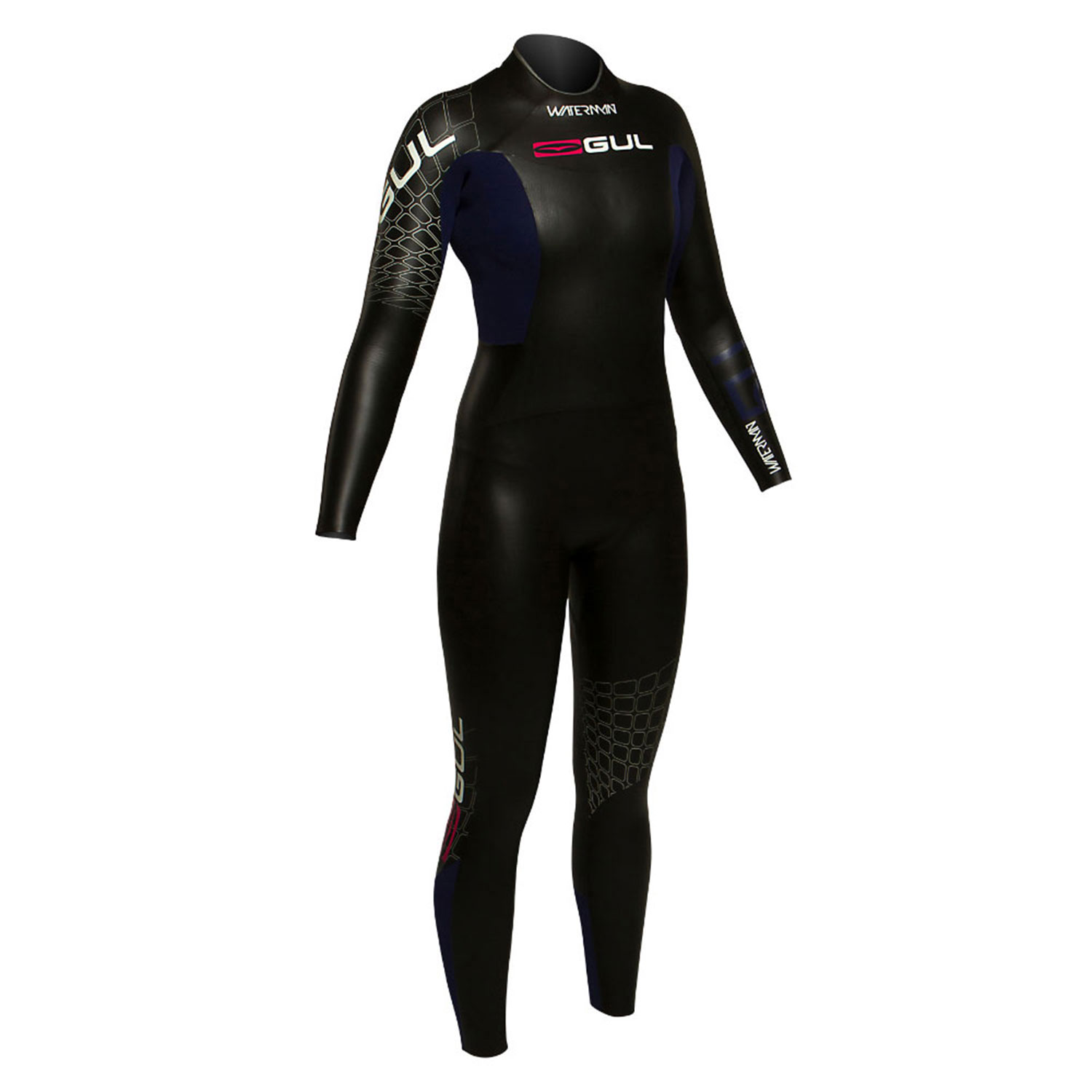 Gul Donne Waterman 5/4 Millimetri Triathlon Wetsuit - Blk / Mul