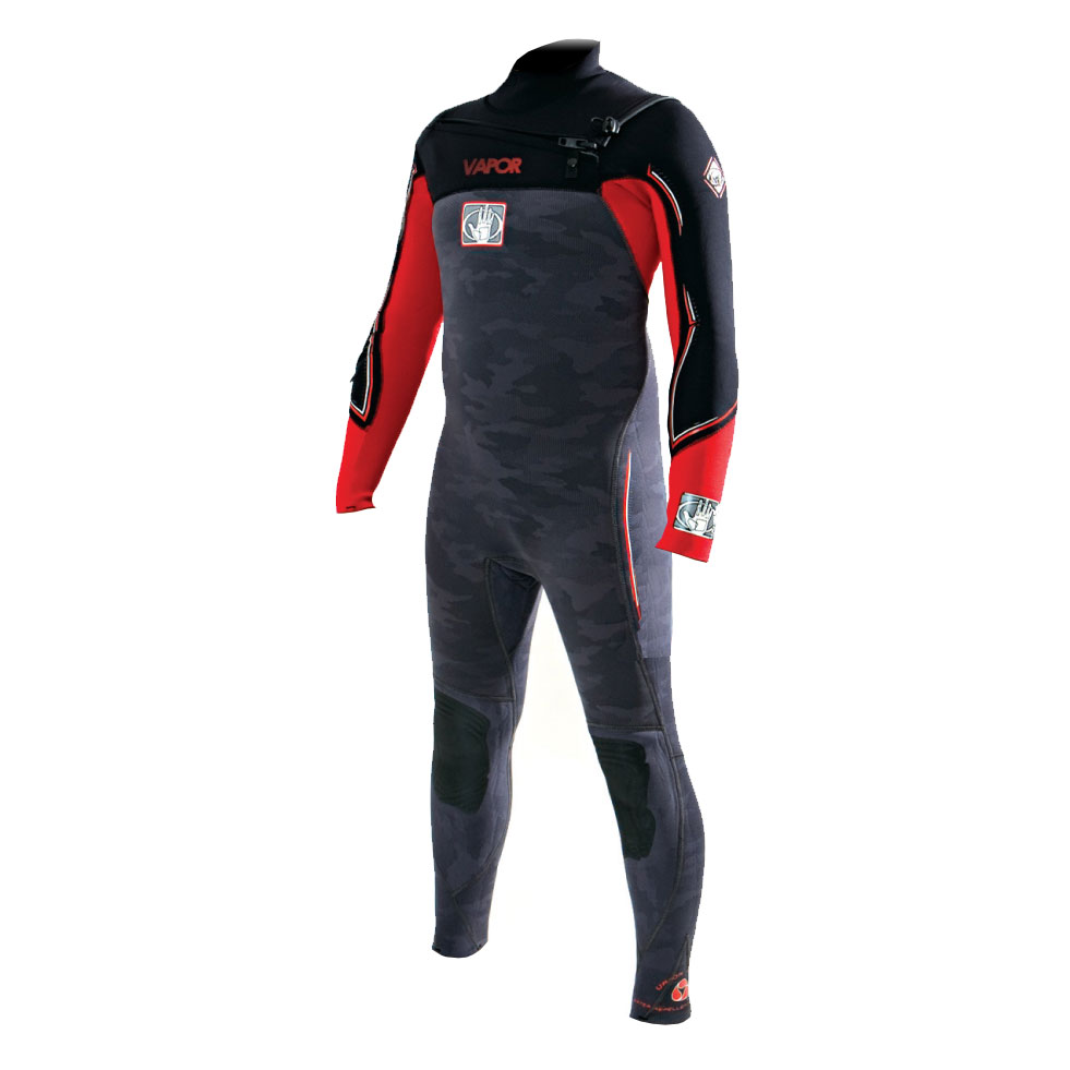 Body Glove Junior Slant 5/3 Millimetri Petto Zip Muta - Carbone Red Camo