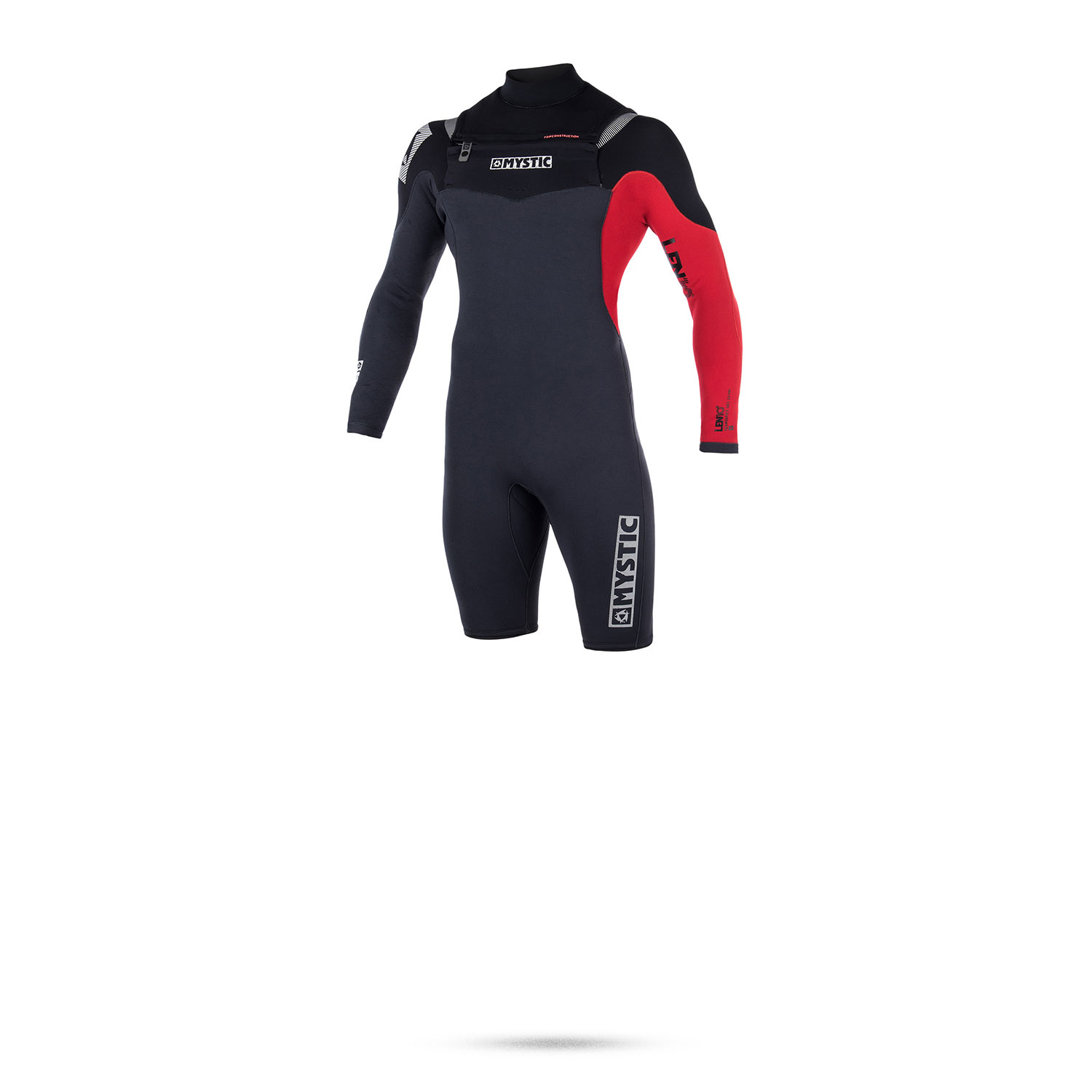 Mystic Len10 3/2 Gbs Doppio Fz Longarm Shorty Neoprene - Nero
