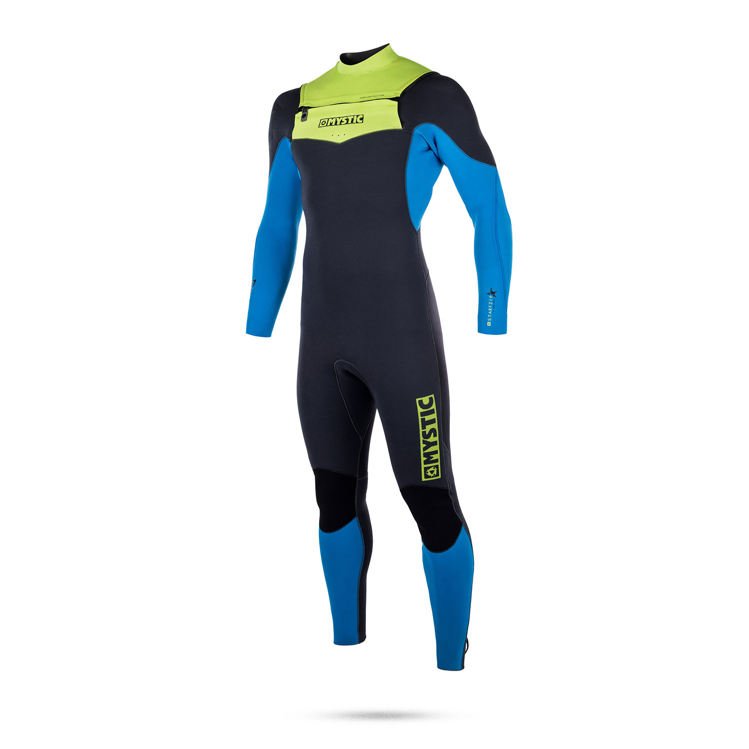 Star Mystic 3/2 Gbs Doppia Zip Frontale Muta - Lime
