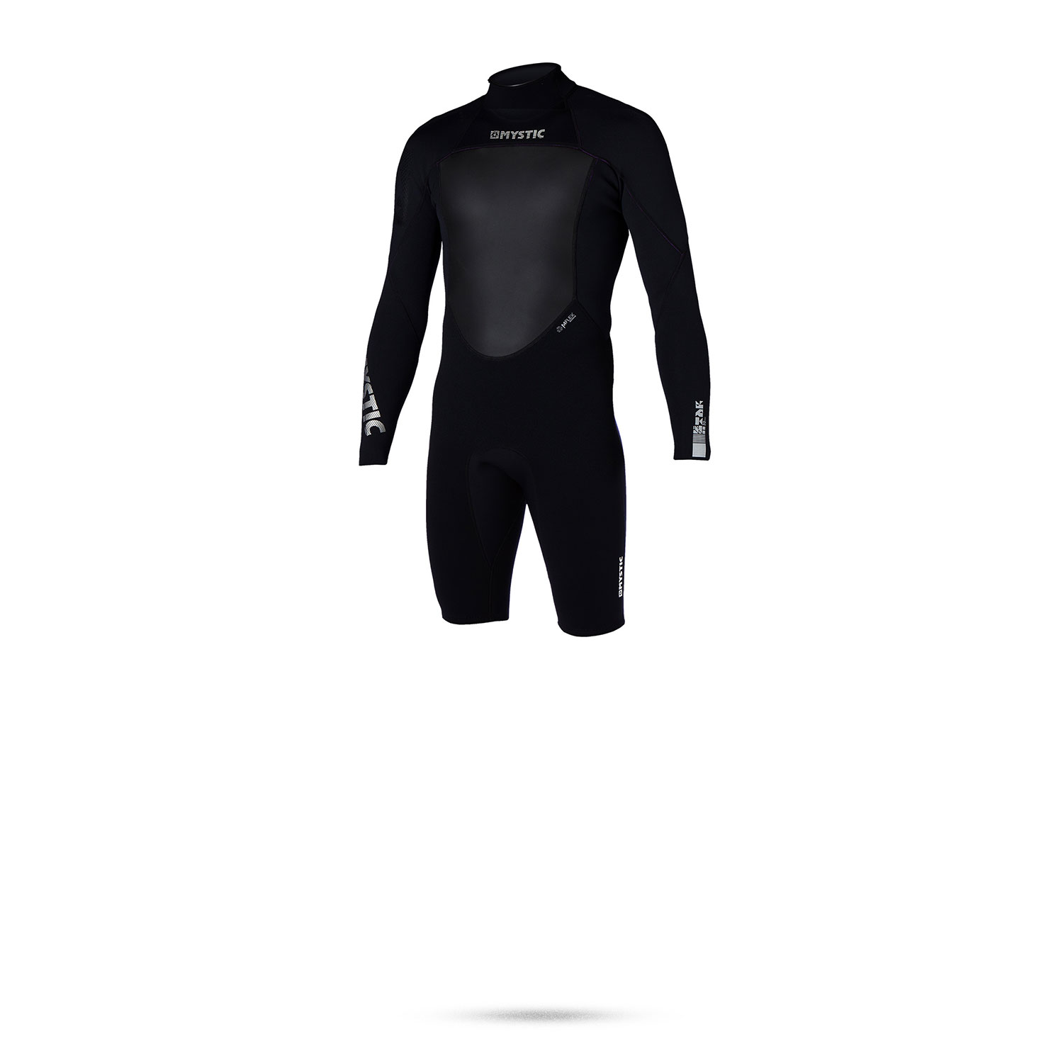 Mystic Star 3/2 Flatlock Backzip Longarm Shorty Neoprene - Nero