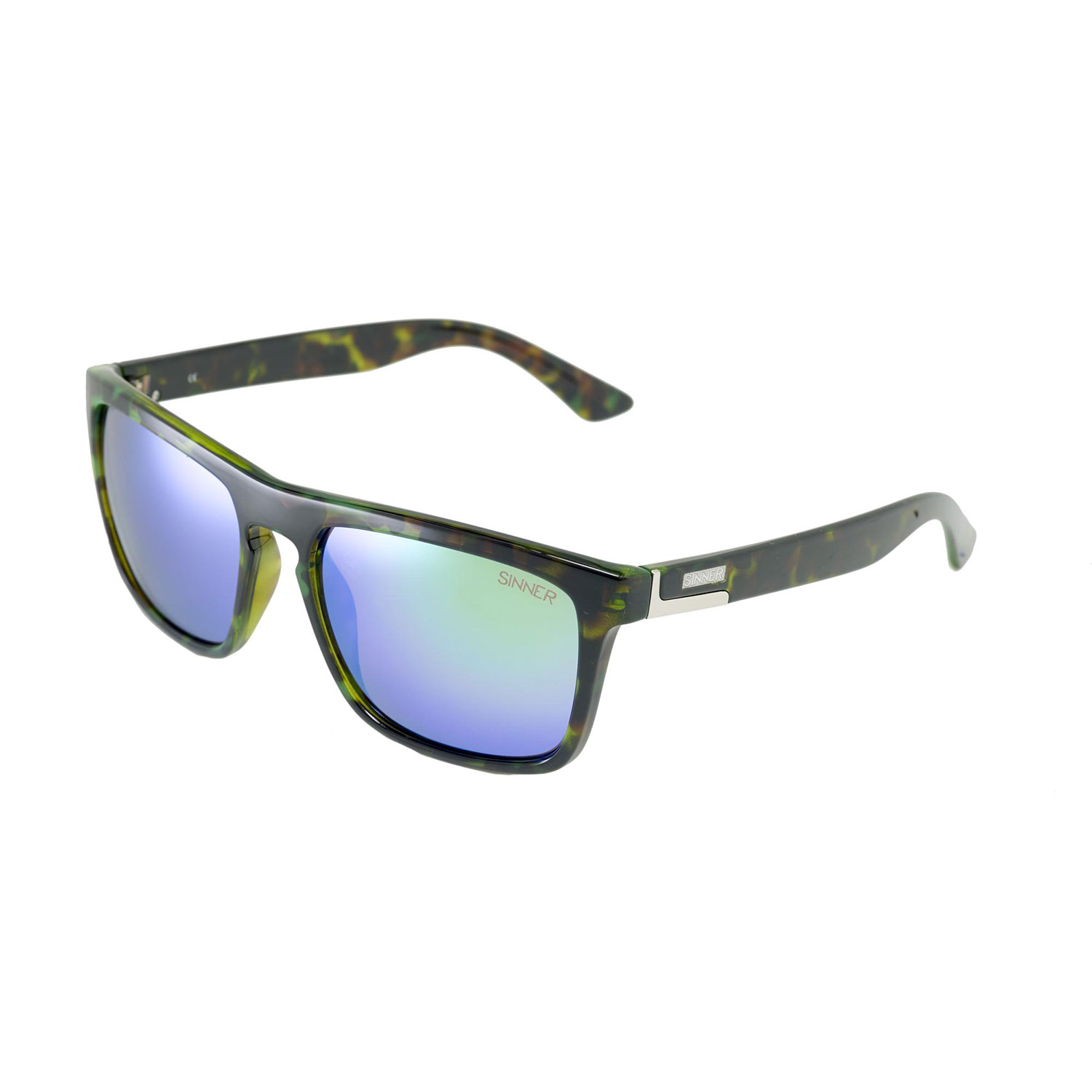 Sinner Thunder 2 Occhiali Da Sole - Camo Verde / Green Ice Revo Lens