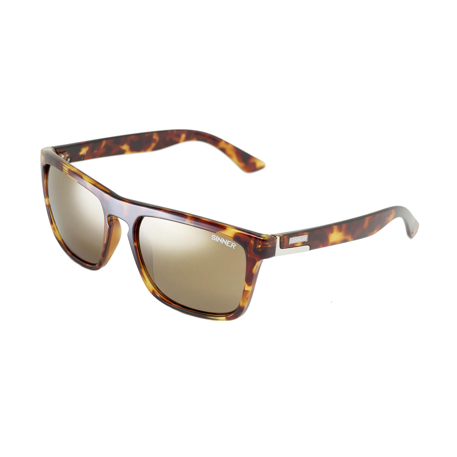 Sinner Thunder 2 Occhiali Da Sole - Camo Brown Tortoise / Oro Specchio Lens