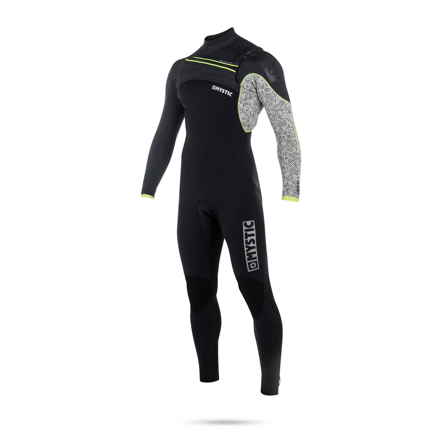 Mistico Driz 5/4 Gbs Imbottitura Zip Zip - Nero / Grigio