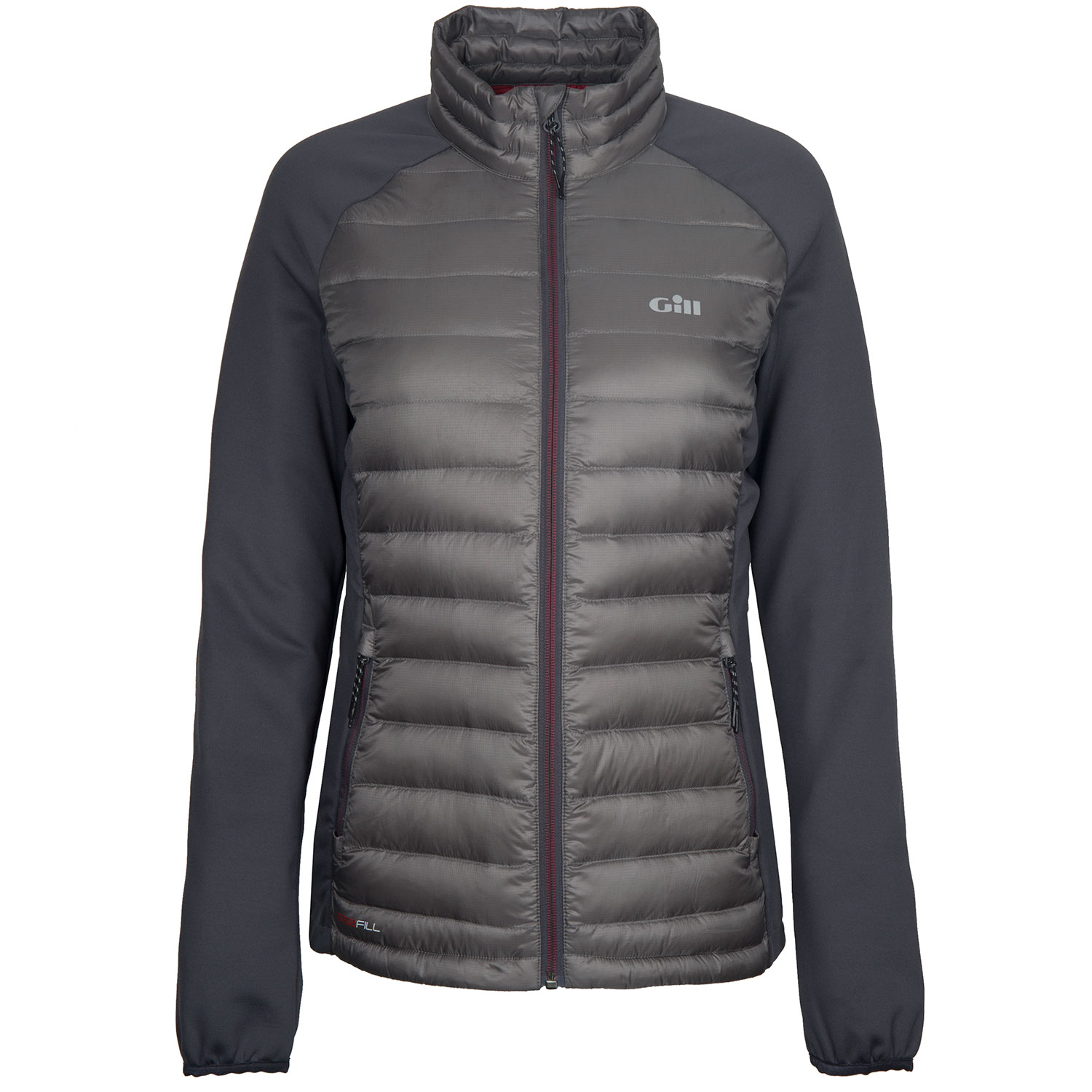 Gill Womens Hybrid Down Jacket - Pewter
