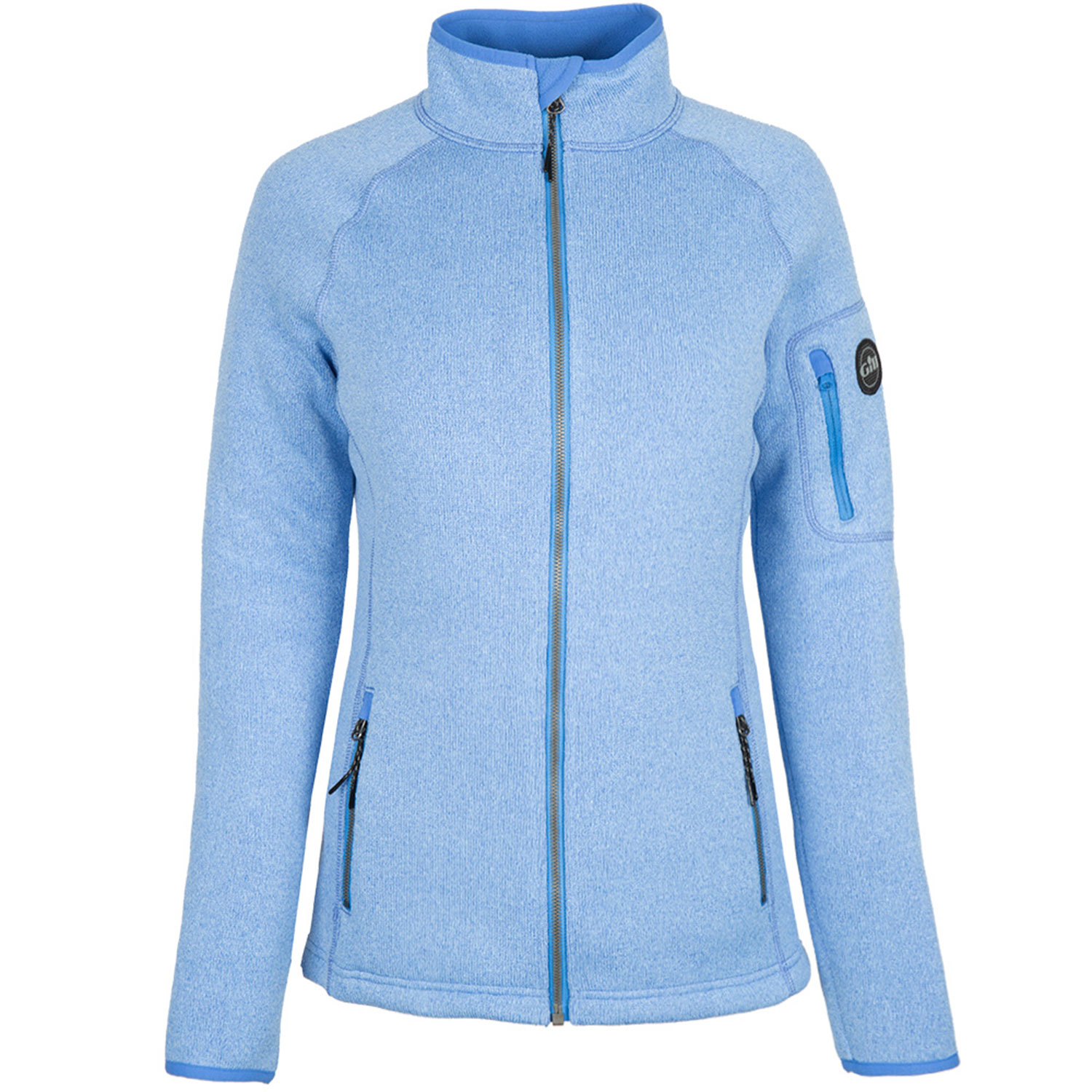 Gill Womens Knit Fleece Jacketv - Light Blue