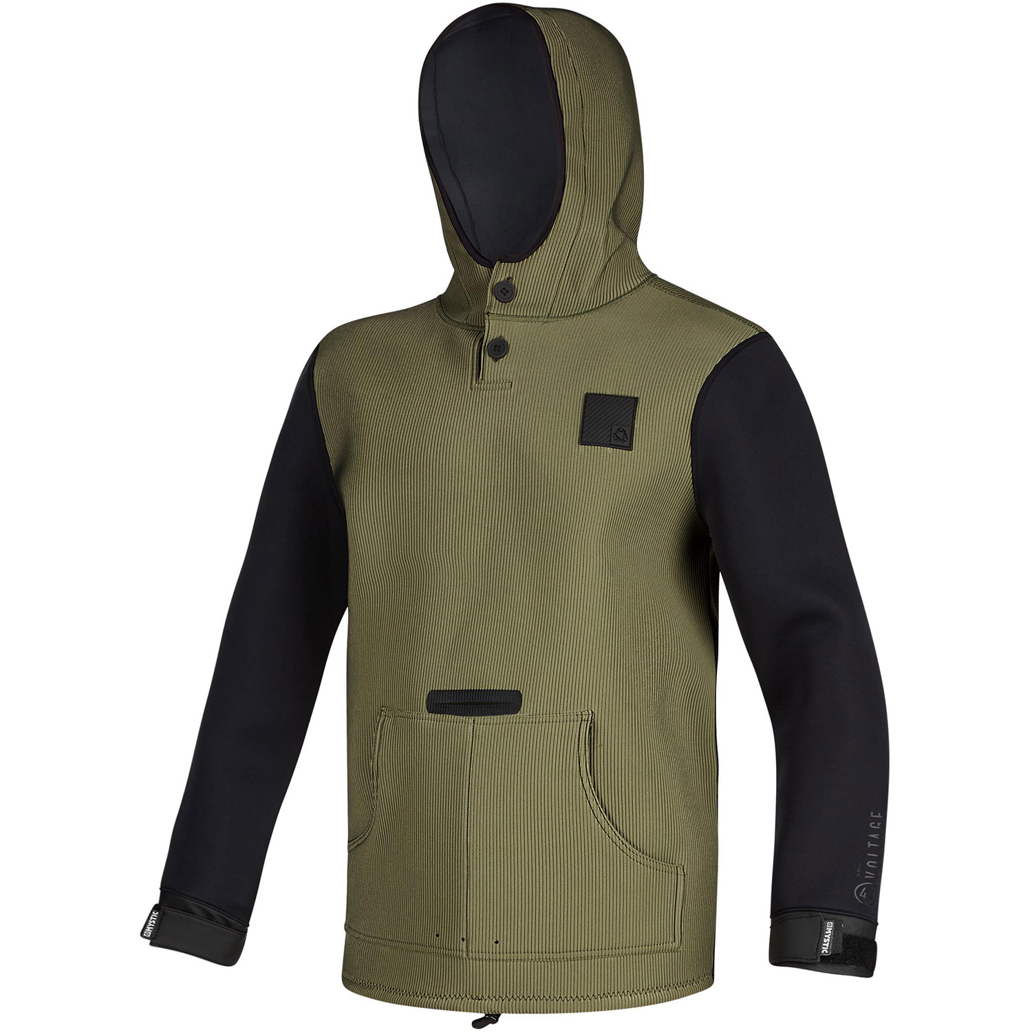 Felpa Con Cappuccio In Neoprene Da 4 Mm Mystic Voltage Sweat - Brave Green