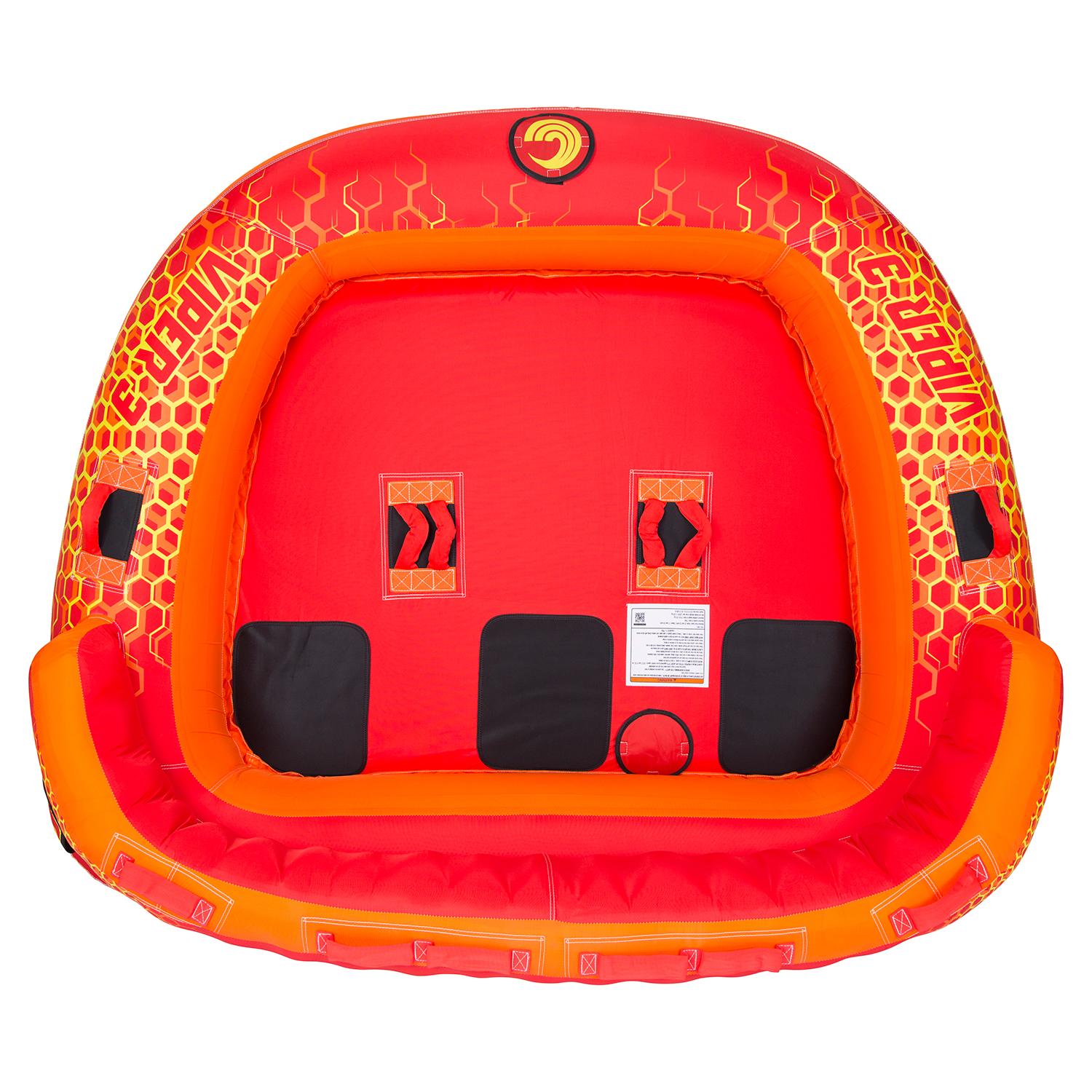 Connelly Viper 3 Rider Two Way Tow Cock Tube Tube - Rosso