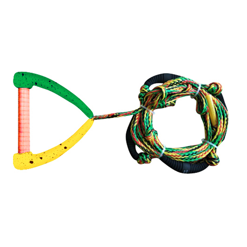 Hyperlite 25 Ft Pro Surf Rope Con Manico - Rasta