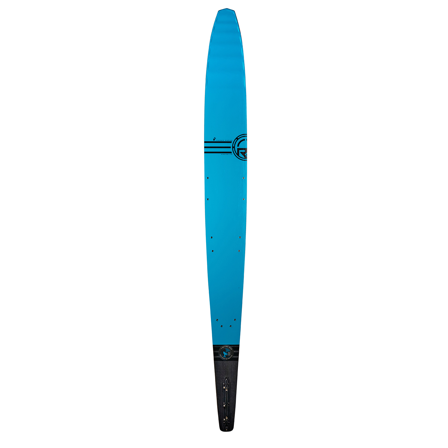 Radar Graphite Vapor Water Ski - Carbon / Neon Blue