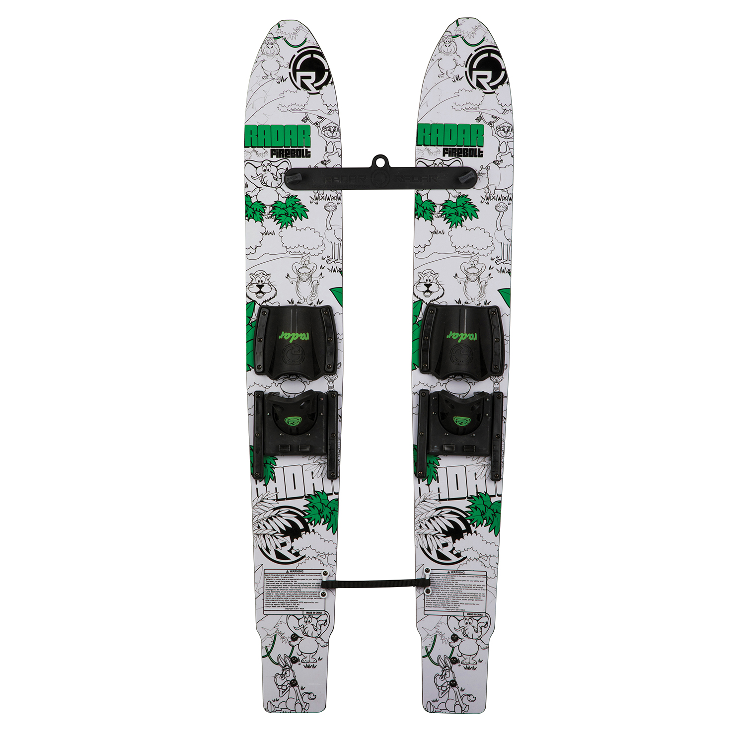 Radar Kids Firebolt Combo 46 "sci Nautici Con Attacchi A Ferro Di Cavallo Regolabili