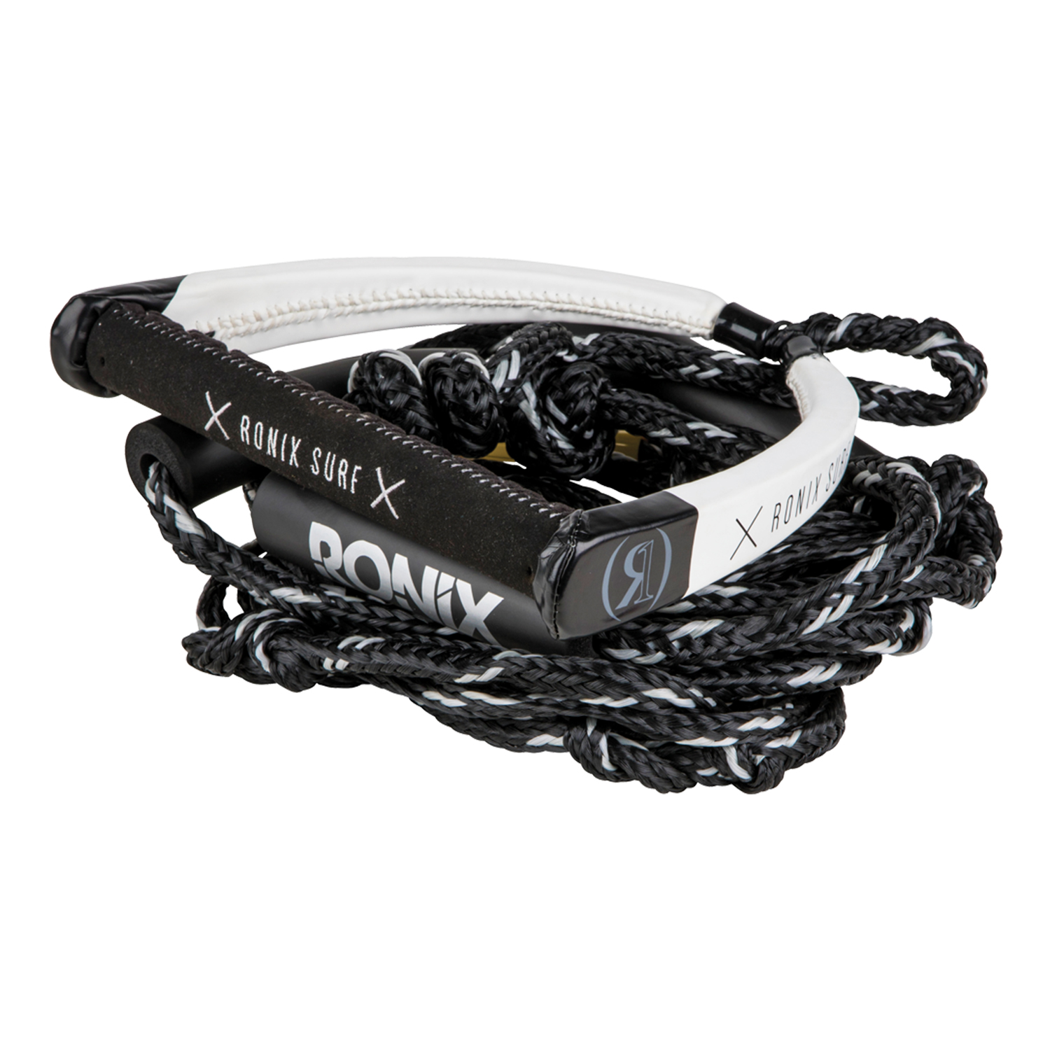 Corda Da Surf Sintetica Con Elastico Ronix Da 25 'pu Con Manico - Nera