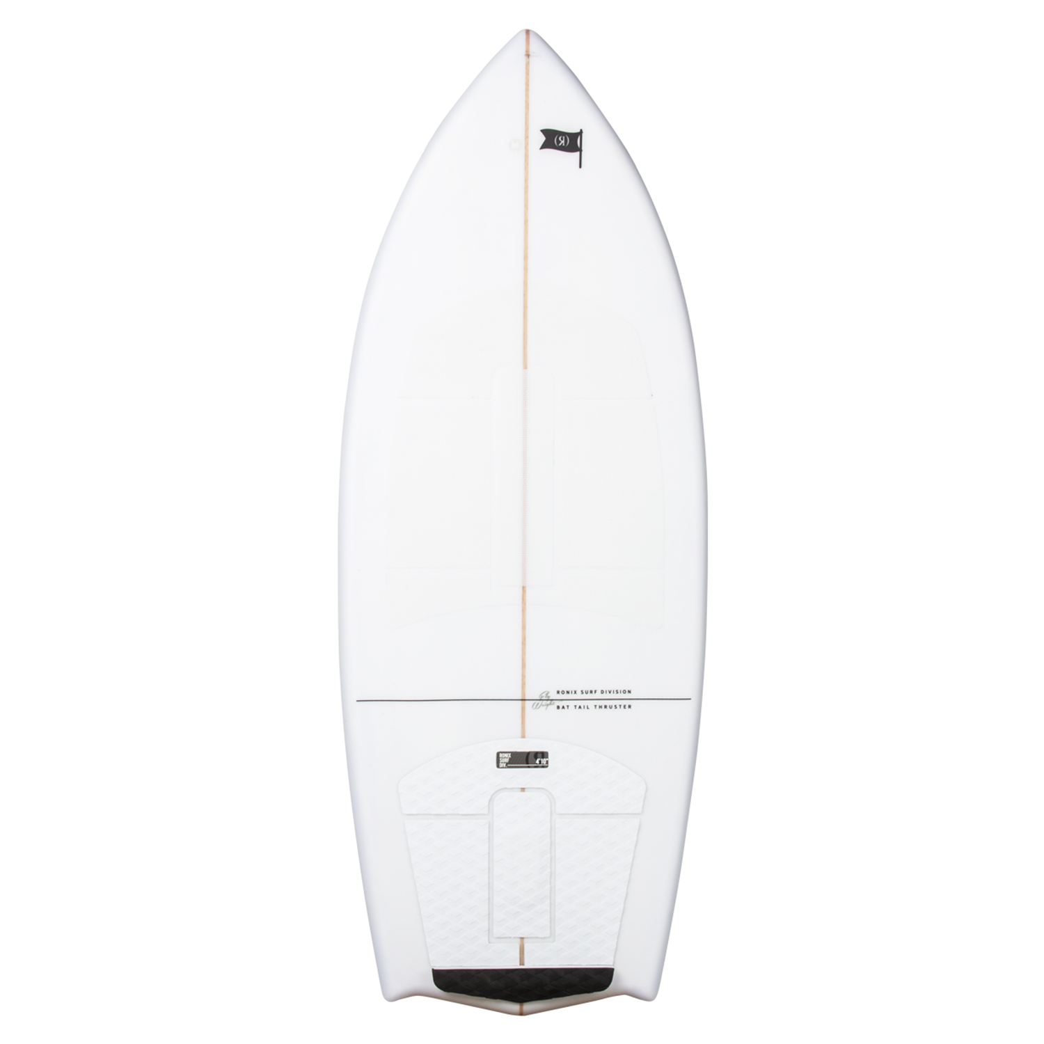 Ronix Flyweight Bat Tail Thruster Hybrid Wakesurf - Bianco Alpino