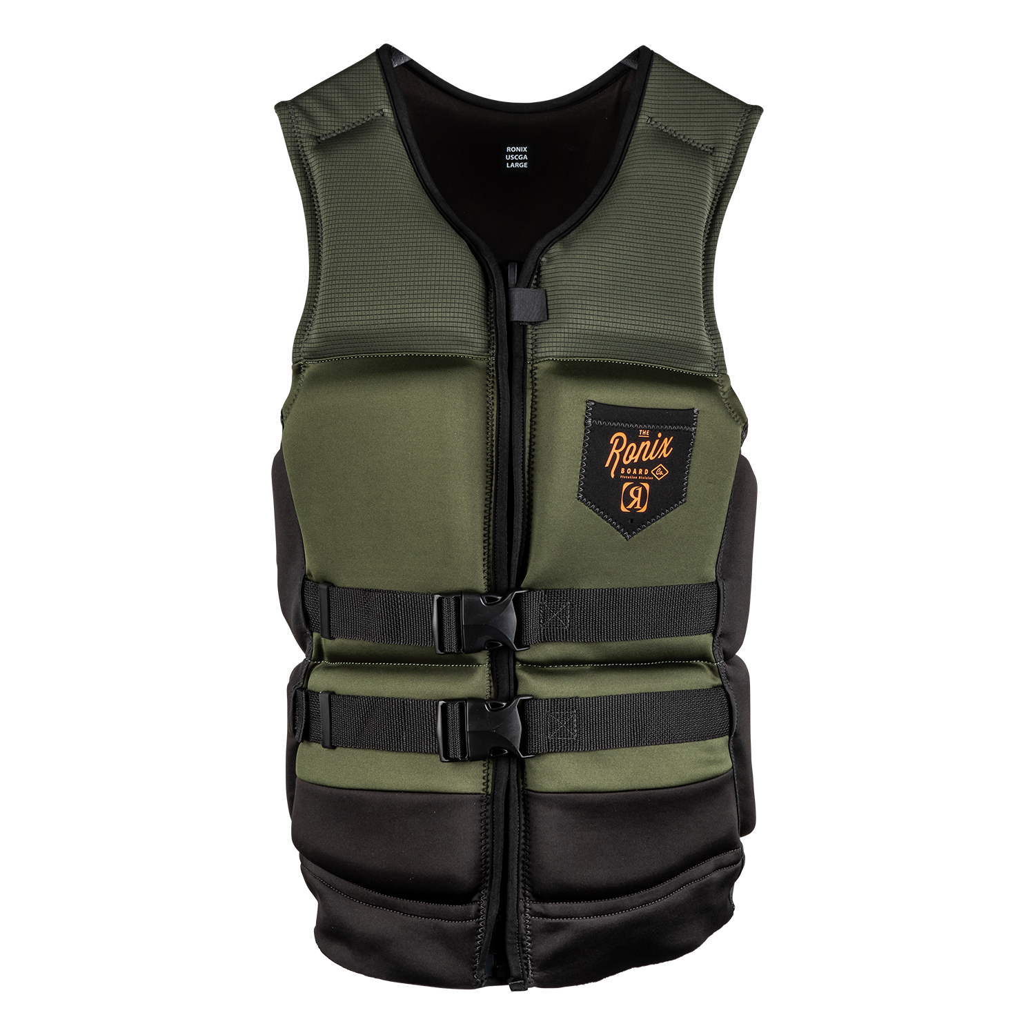 Ronix Forester Capella 3.0 Cga Wake Vest - Olive / Orange
