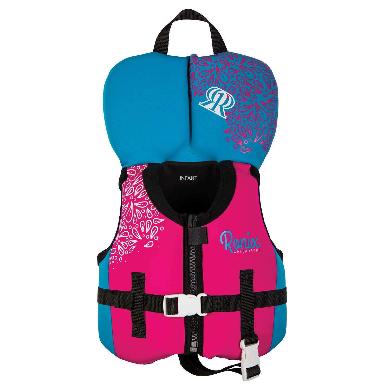Gilet Wake August Cga Ronix Da Bambina - Blu / Rosa