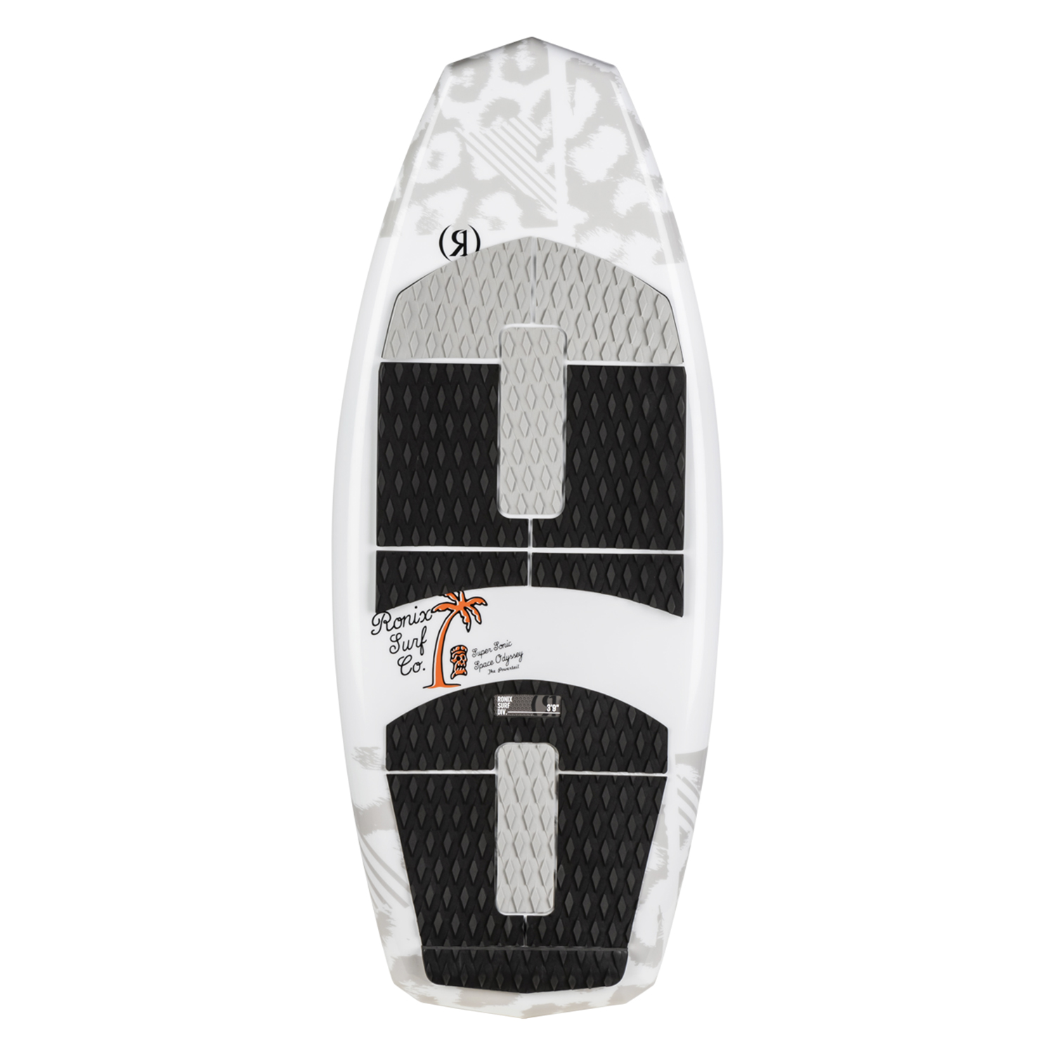 Ronix Kid's Super Sonic Space Odyssey Powertail Wakesurf - Bianco / Arancione