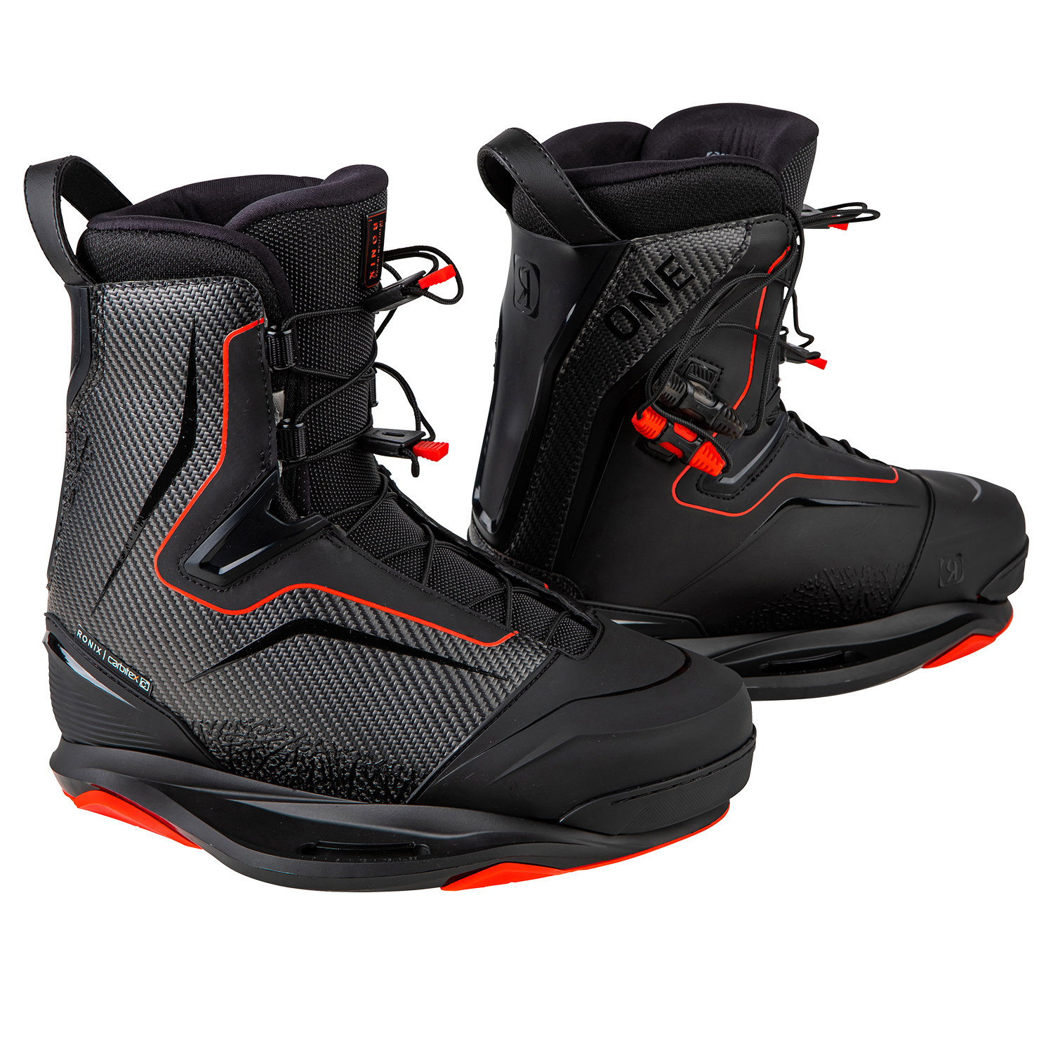 Ronix One Boot Intuition Wakeboard Boot - Carbitex / Red