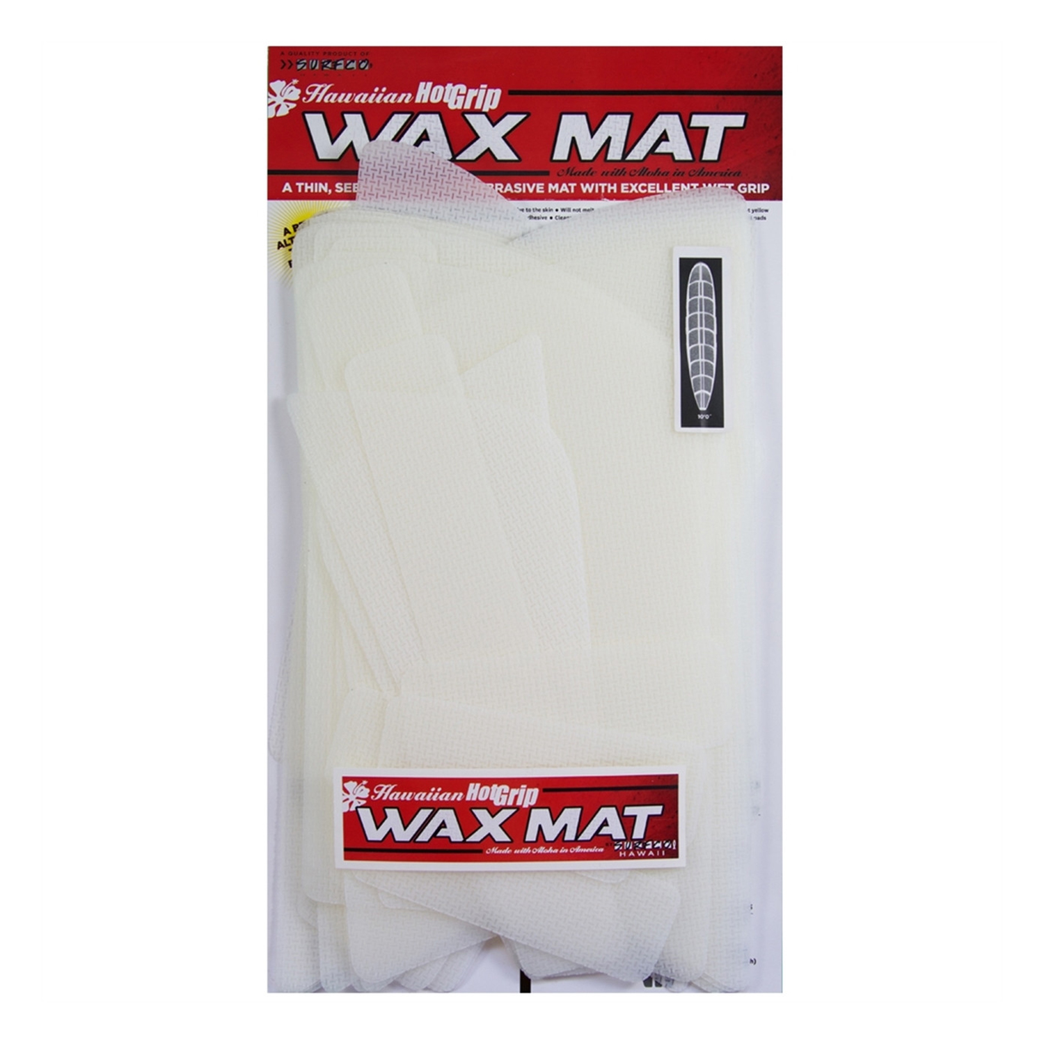 Ronix Surfco Hawaii Wax Mat Traction - Pad Frontale Diretto