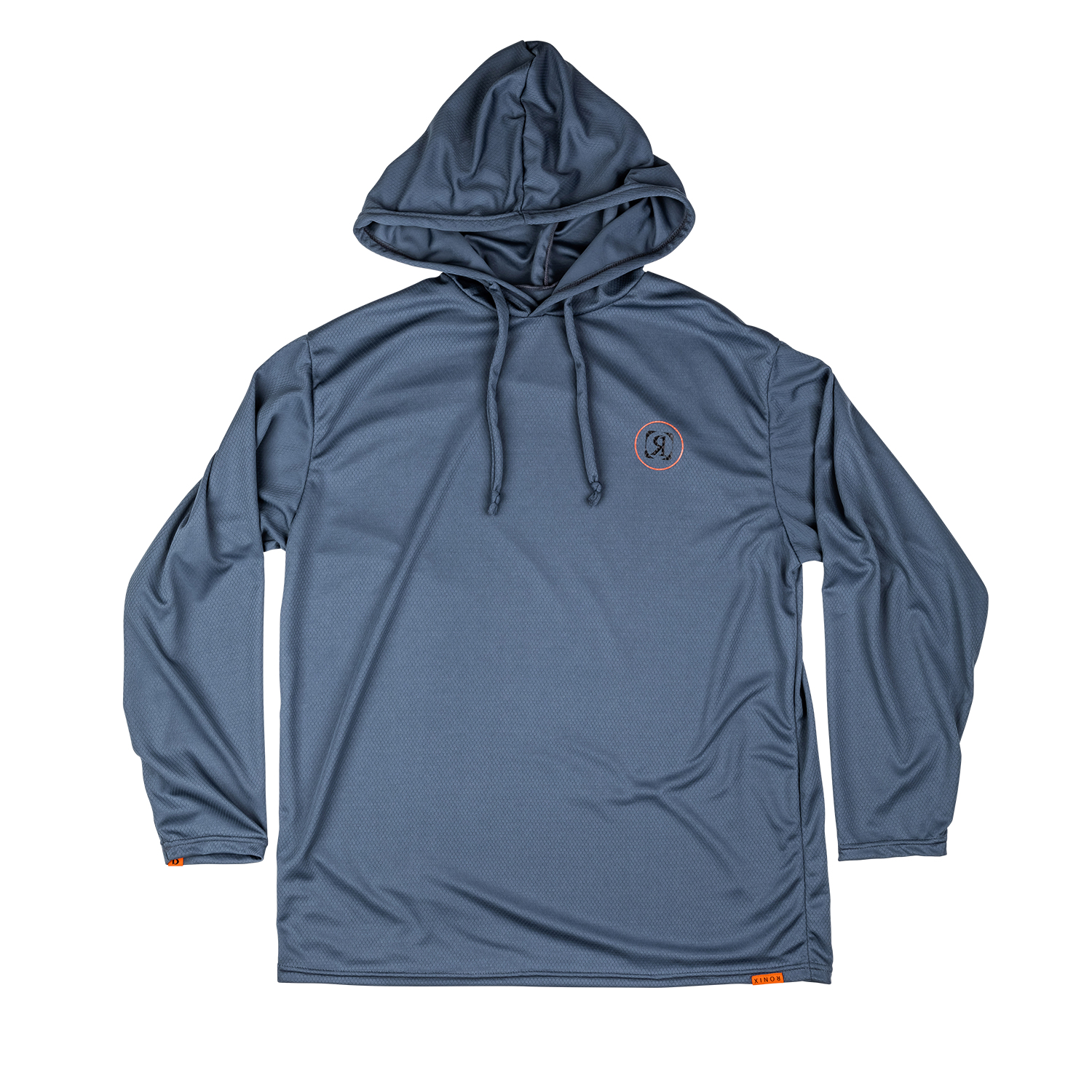 Felpa Con Cappuccio Ronix Uv Shade / Wick Dry - Grigio / Arancione