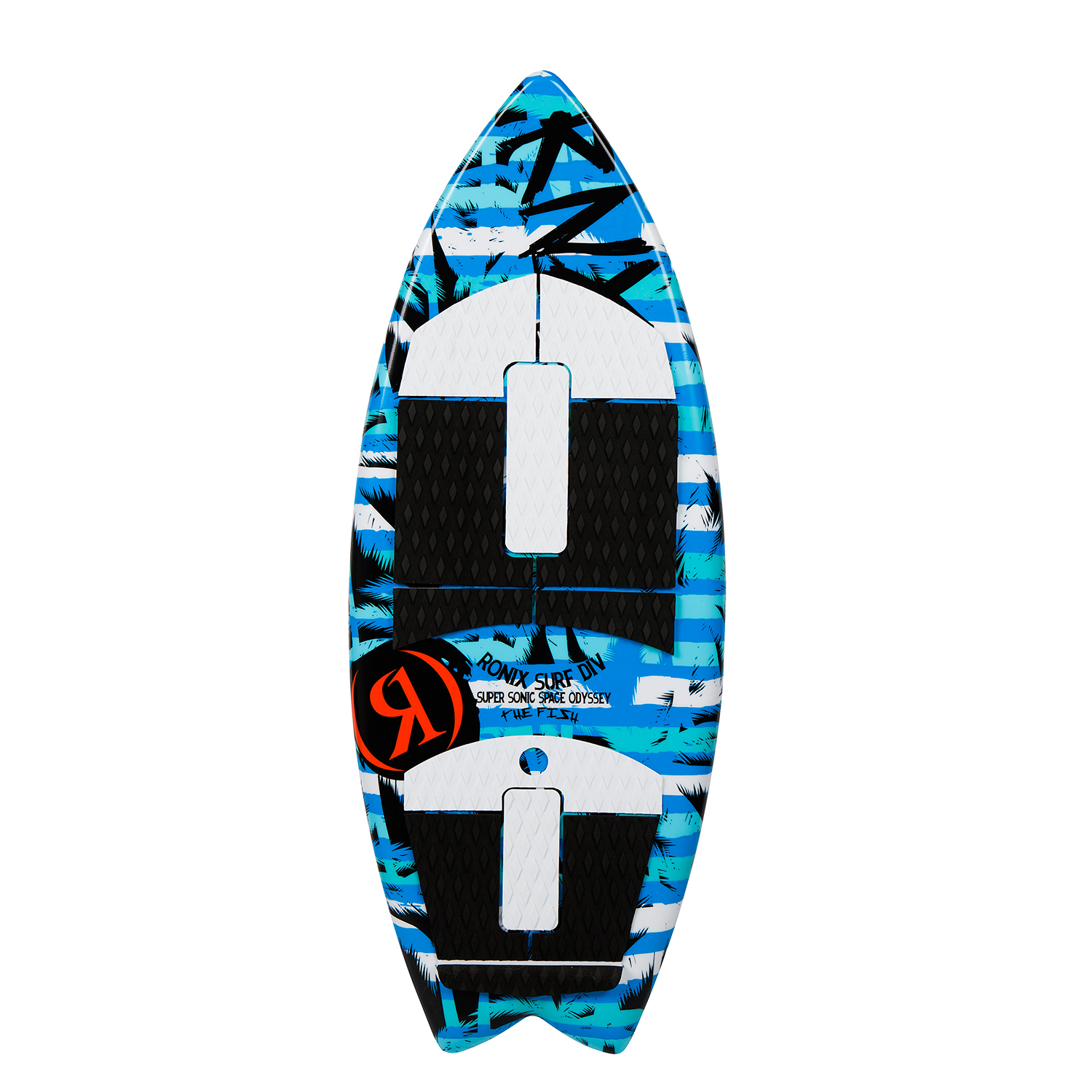 Ronix Boys Super Sonic Space Odyssey Fish Surfer - Blu / Bianco / Nero