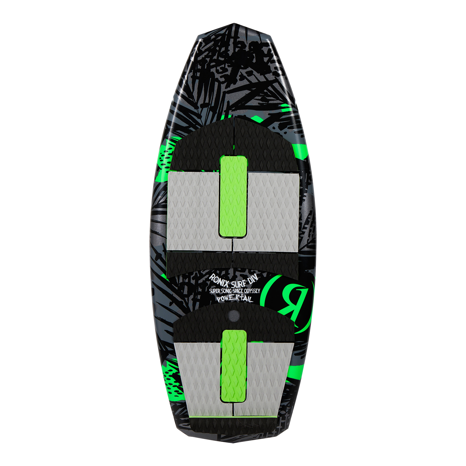 Ronix Kids Super Sonic Space Odyssey Powertail Surfer - Nero / Verde