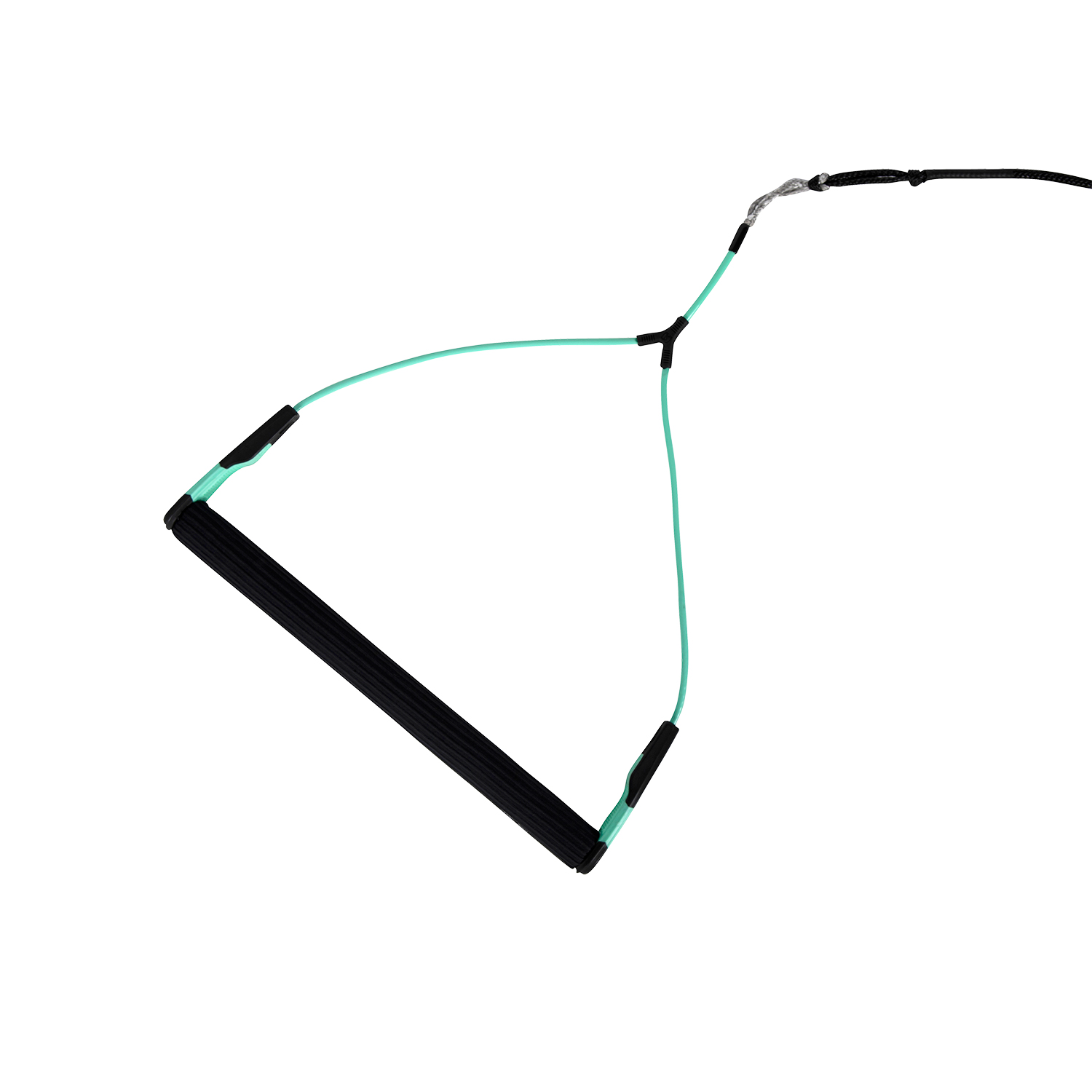 Ronix One Maniglia Con Lucchetto In Nylon Con Impugnatura In Lycra A Coste - Nero / Schiuma Marina