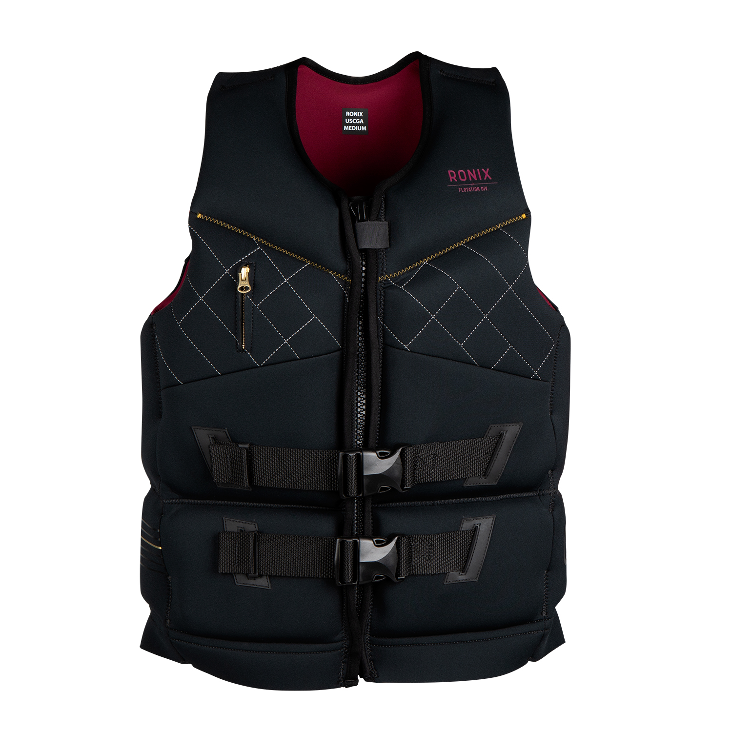 Gilet Da Impatto Ronix Supernova Capella 3.0 Da Donna - Nero / Merlot
