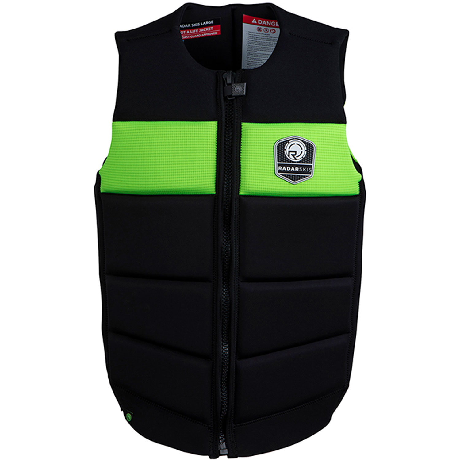 Giubbotto Antiurto Radar Skis Tidal Limited Ce - Volt Verde/nero