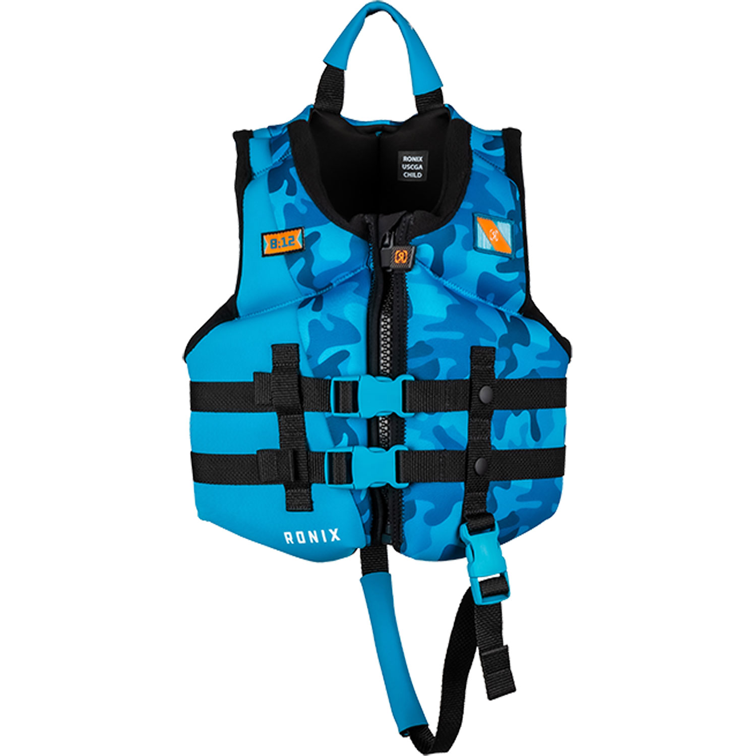 Gilet Ronix Boys Top Grom Child Cga Wake - Blu Camo