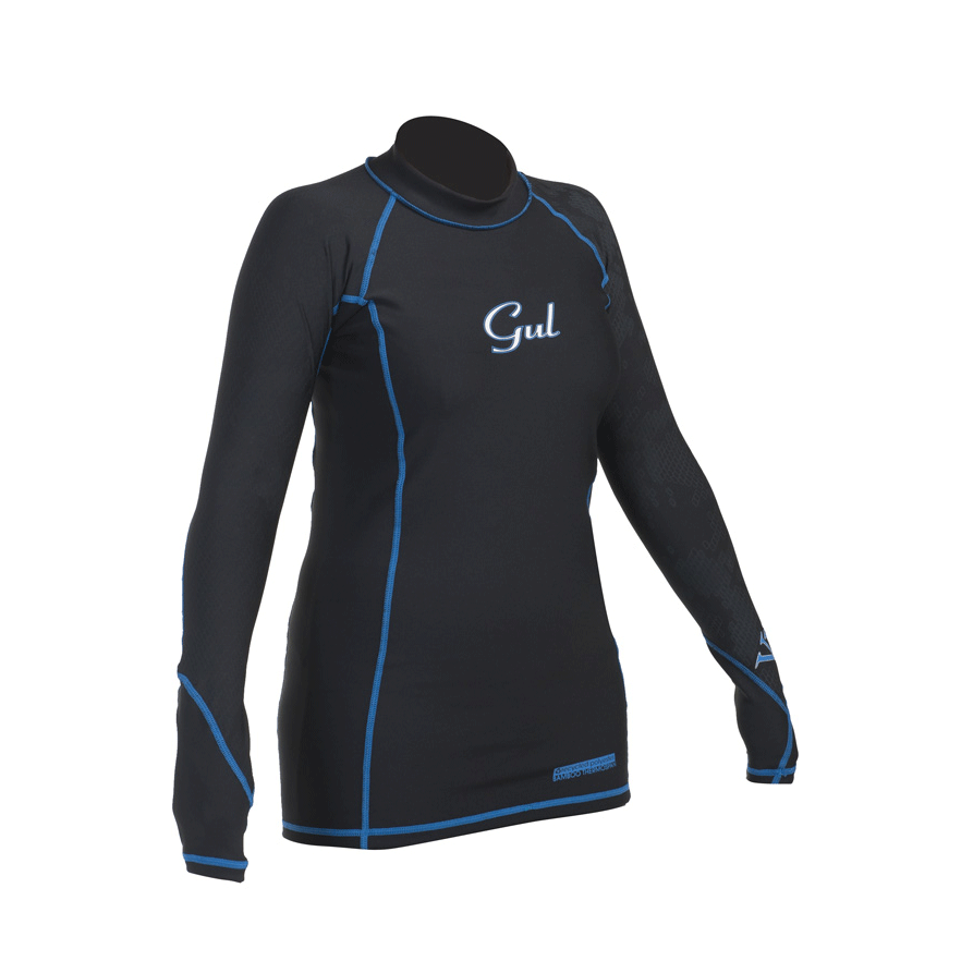 Gul Viper Recore Signore Rashguard Manicotto Lungo Termico - Nera