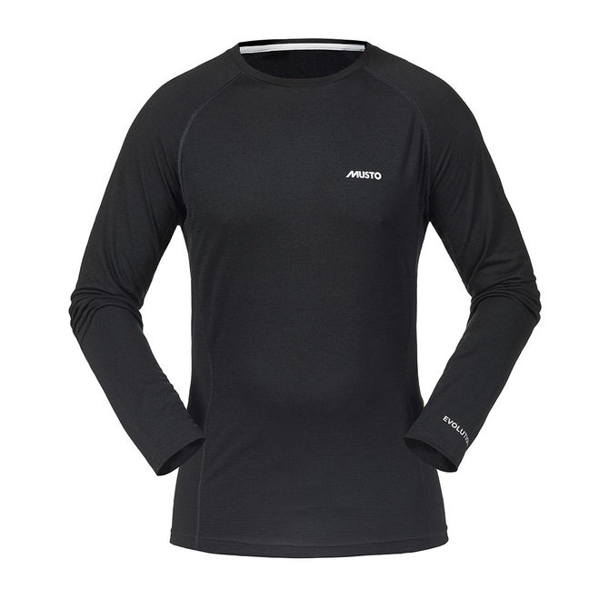 Maglietta Musto Evolution Merino A Maniche Lunghe - Nera