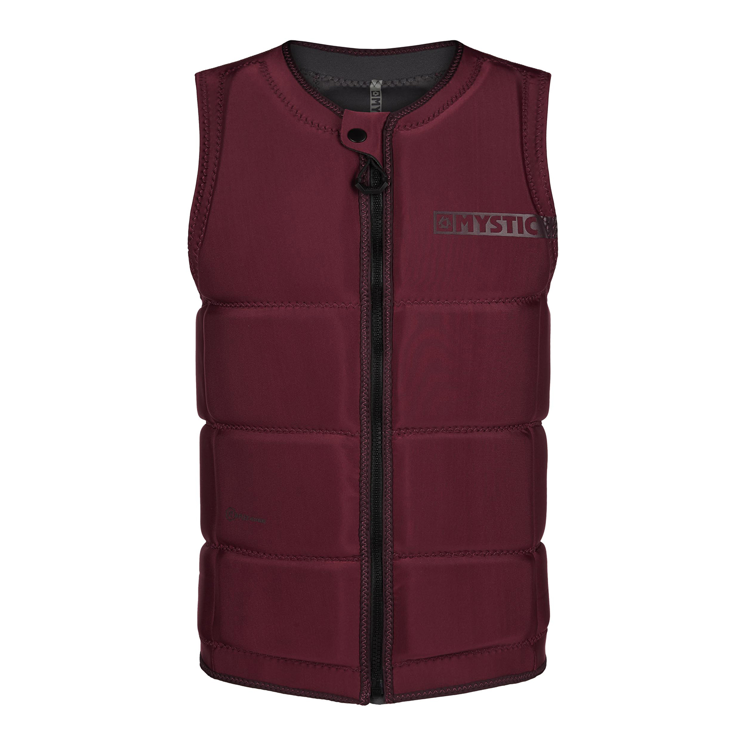 Giubbotto Antiurto Mystic Star Wake Boarding Ce Con Zip Frontale - Oxblood Red 200182
