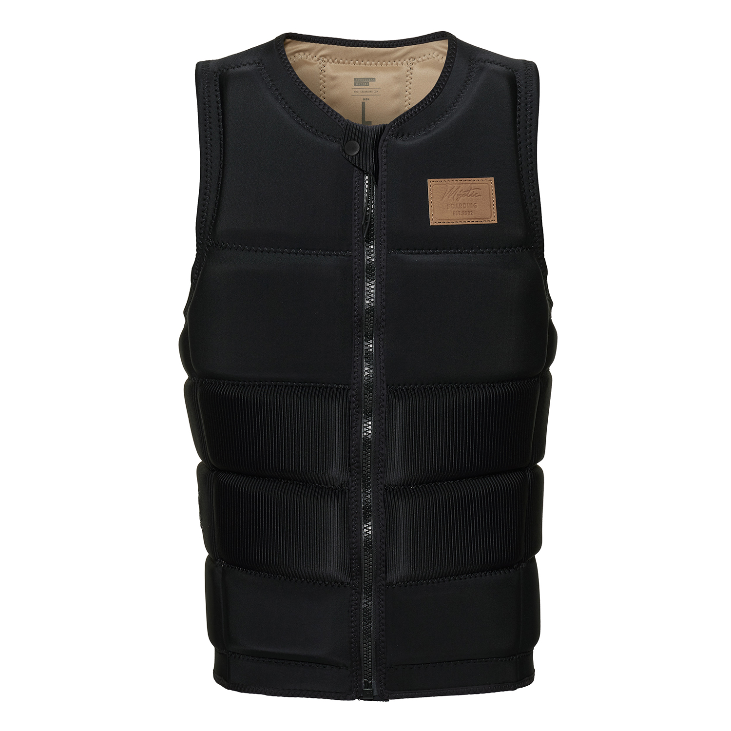 Giubbotto Antiurto Mystic Tk Wake Boarding Con Zip Frontale - Nero/grigio 220148
