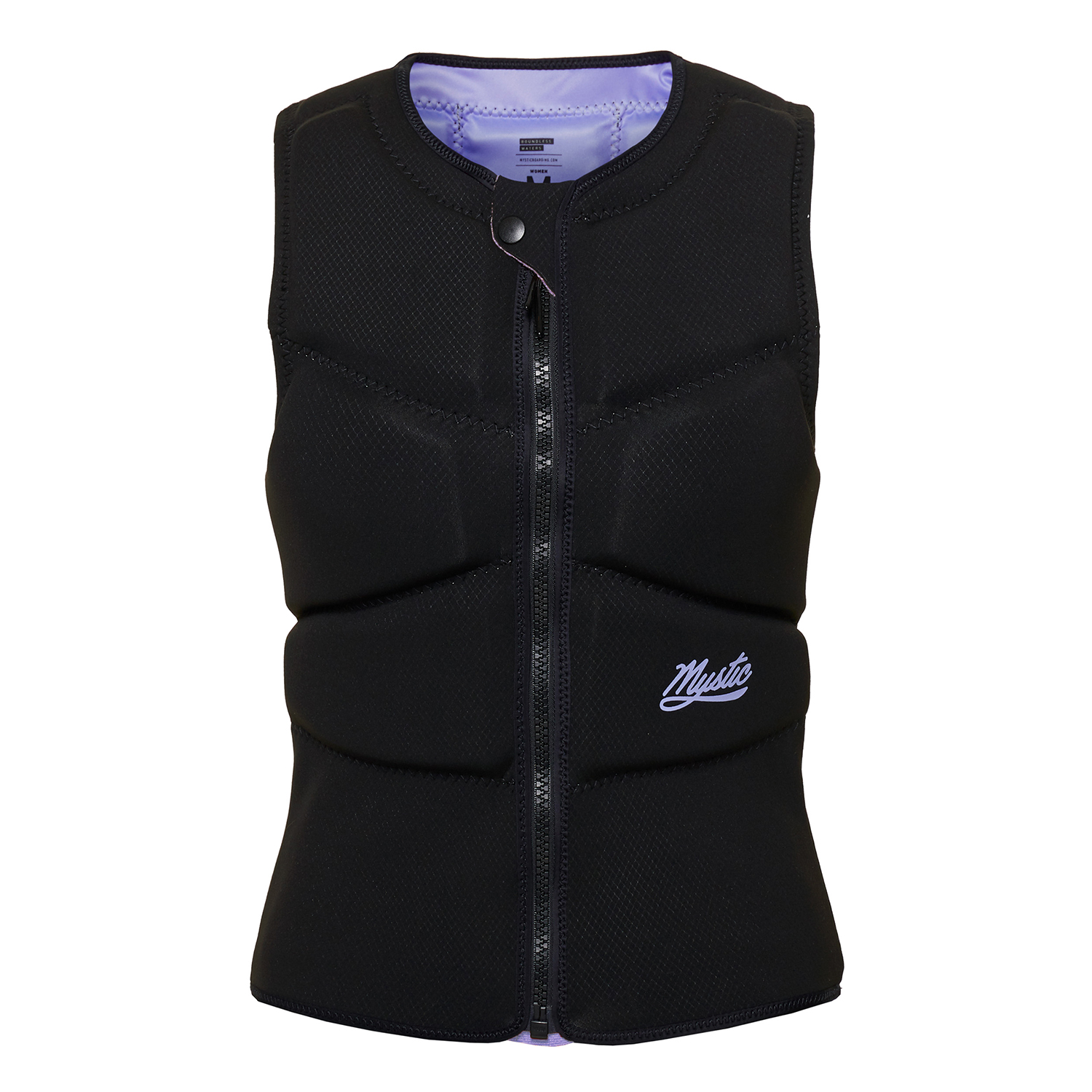 Mystic Womens Ruby Kite Surfing Front-Zip Impact Vest - Nero/viola 220143