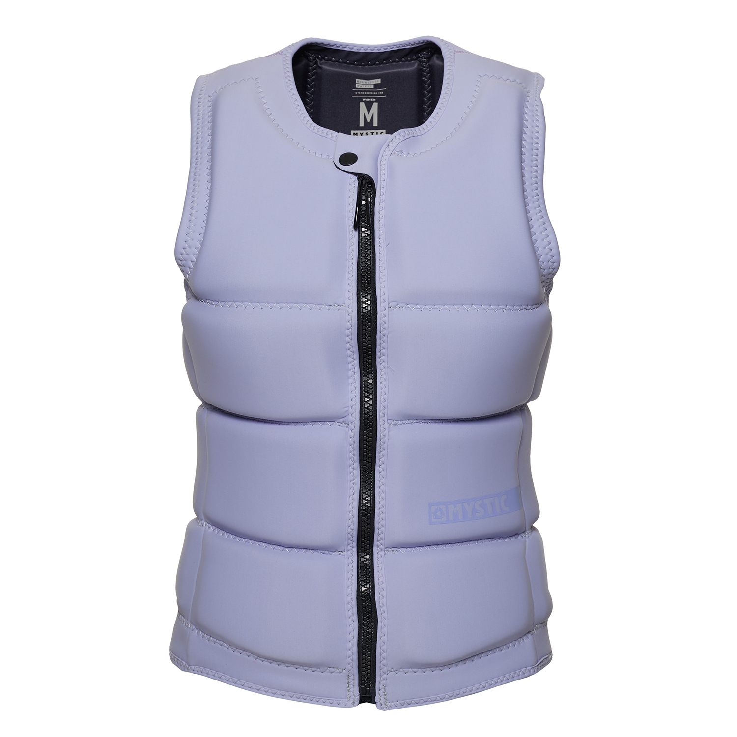 Mystic Womens Star Wake Boarding Gilet Antiurto Con Zip Frontale - Lilla Pastello
