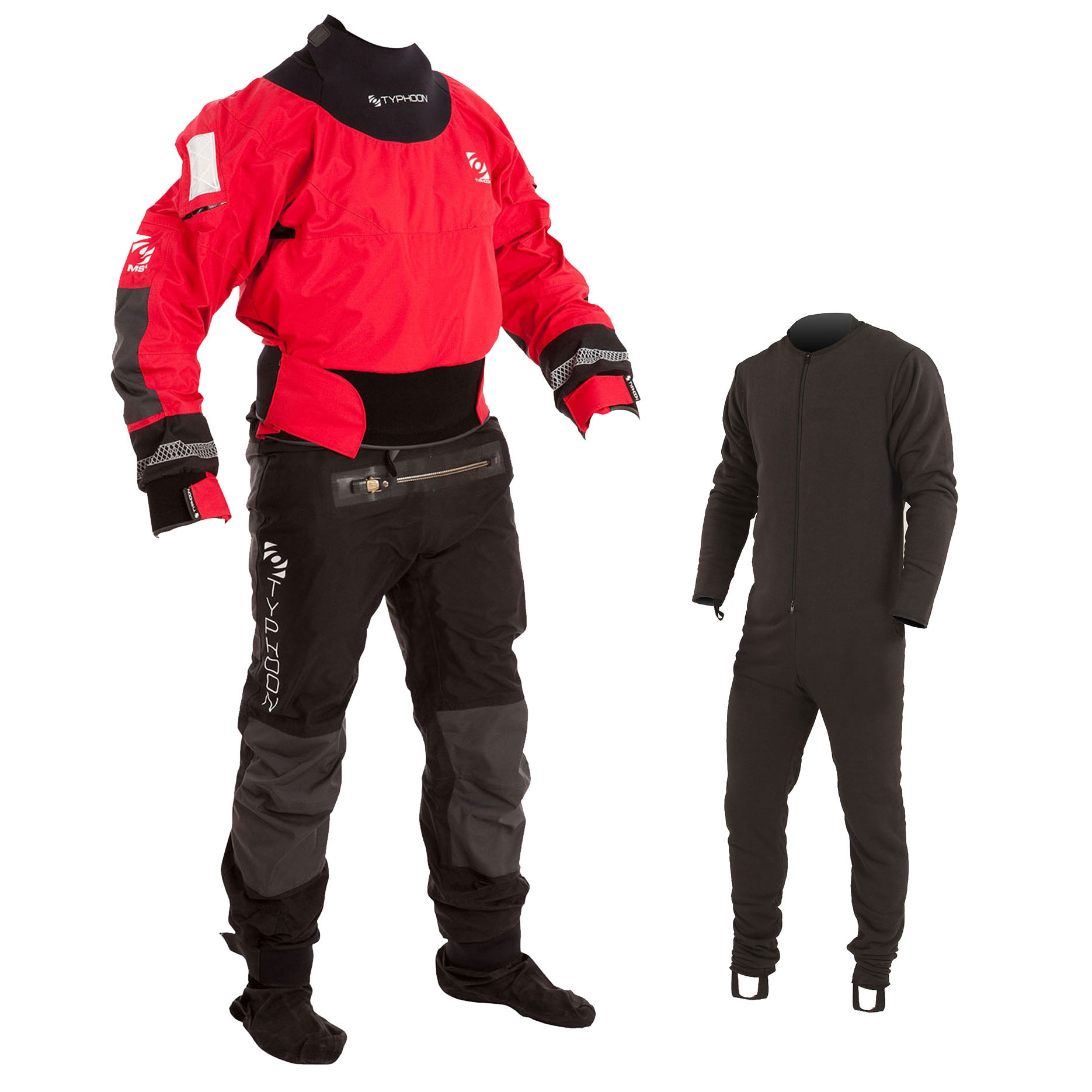 Typhoon Multisport 4 Muta Stagna Con Con Zip & Undersuit