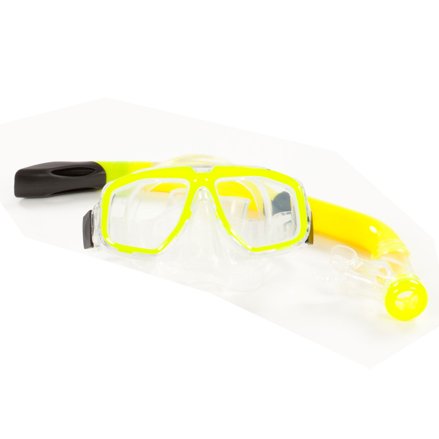 Typhoon Pro Maschera E Snorkel Set - Adulti - Giallo