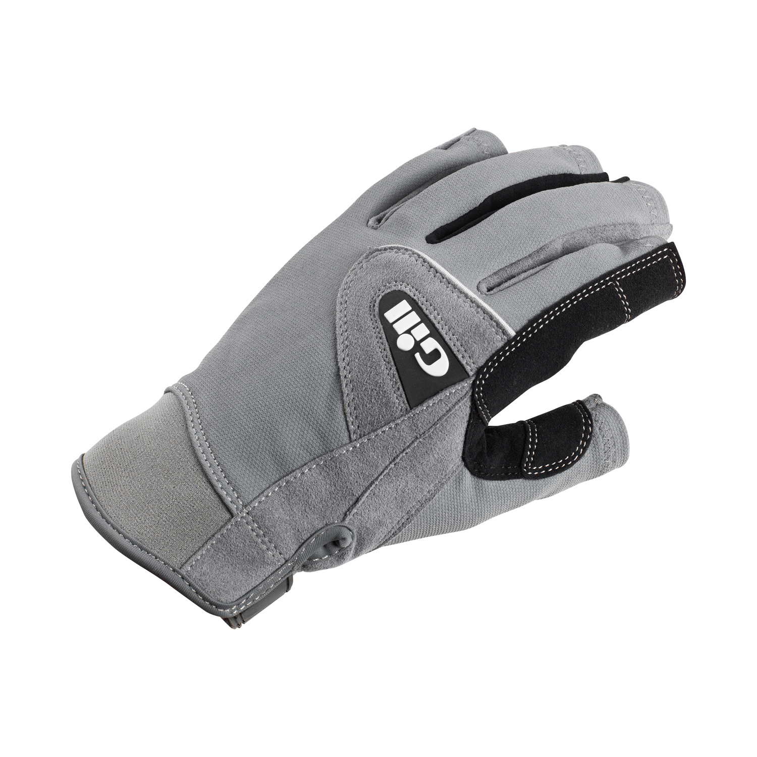 Gill Junior Deckhand Short Finger Sailing Gloves - Grigio