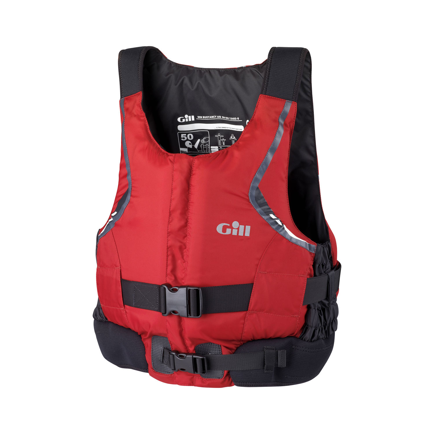 Gill Junior Anteriore Zip Giubbotto Salvagente - Red