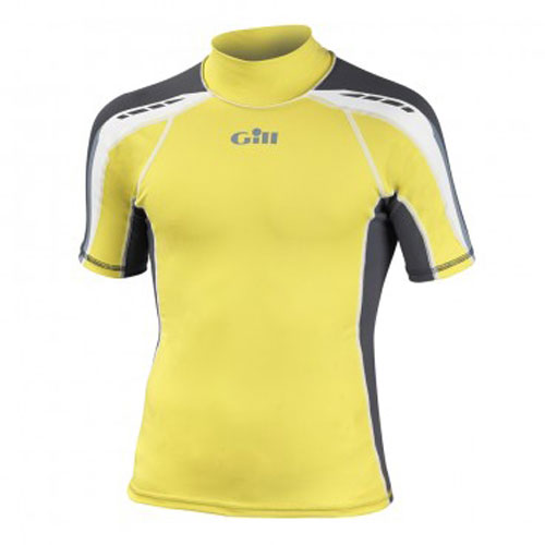 Manica Corta Gill Junior Sport Uv Rash Vest - Bright Lime / Ash