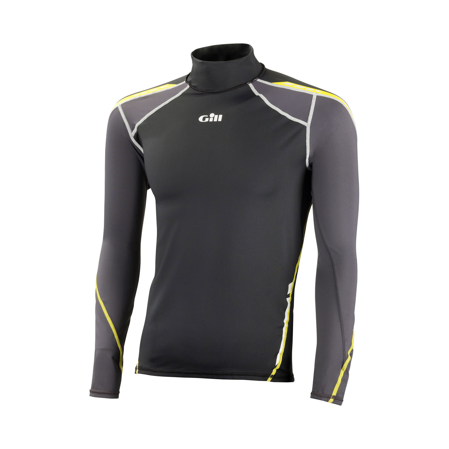 Manica Lunga Gill Sport Del Mens Uv Rash Vest - Nero / Grafite