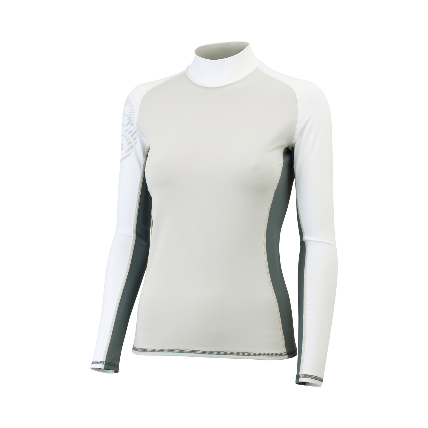 Gill Donna Manica Lunga Pro Rash Vest - Argento