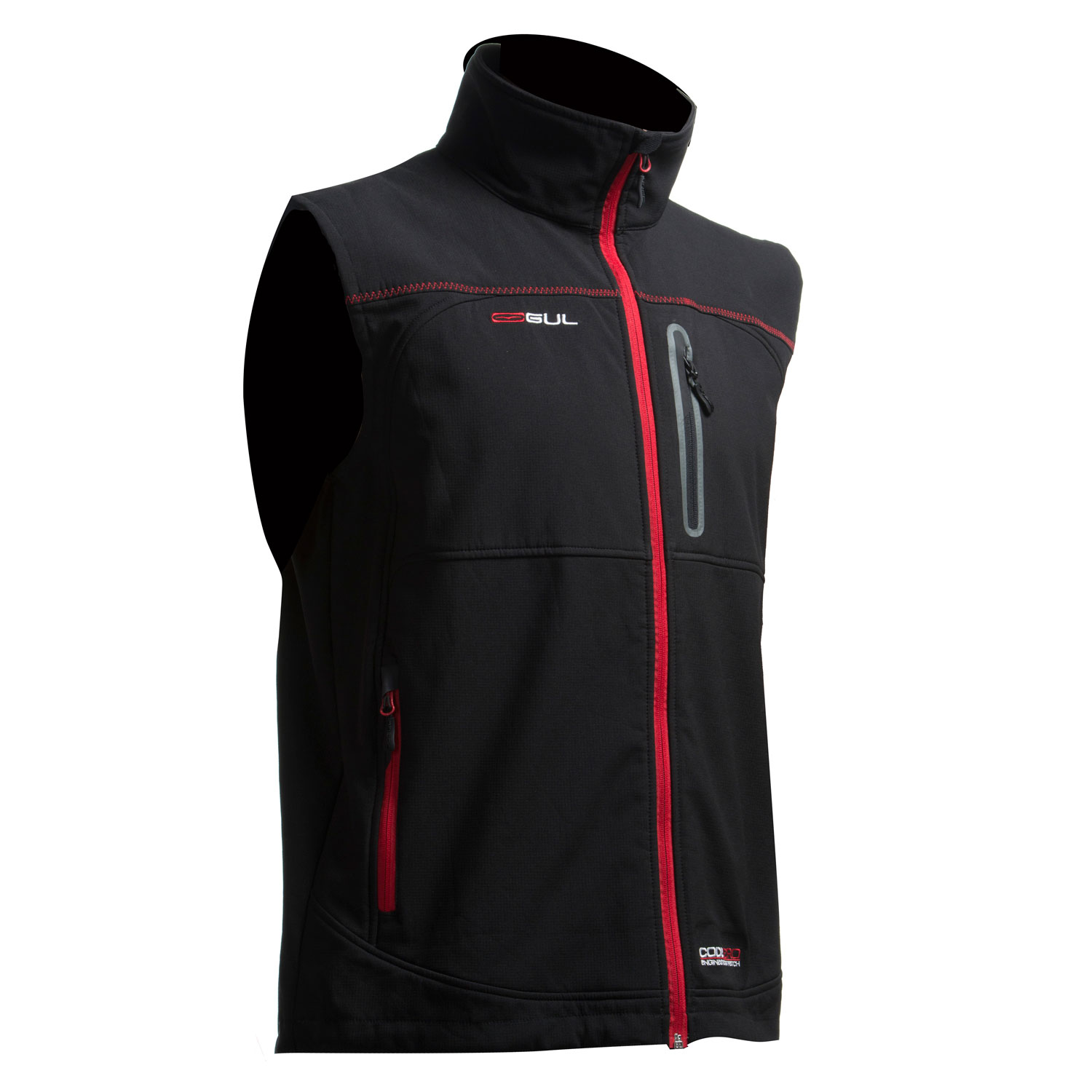 Gul Codice Zero Apitec Softshell Gilet - Nero