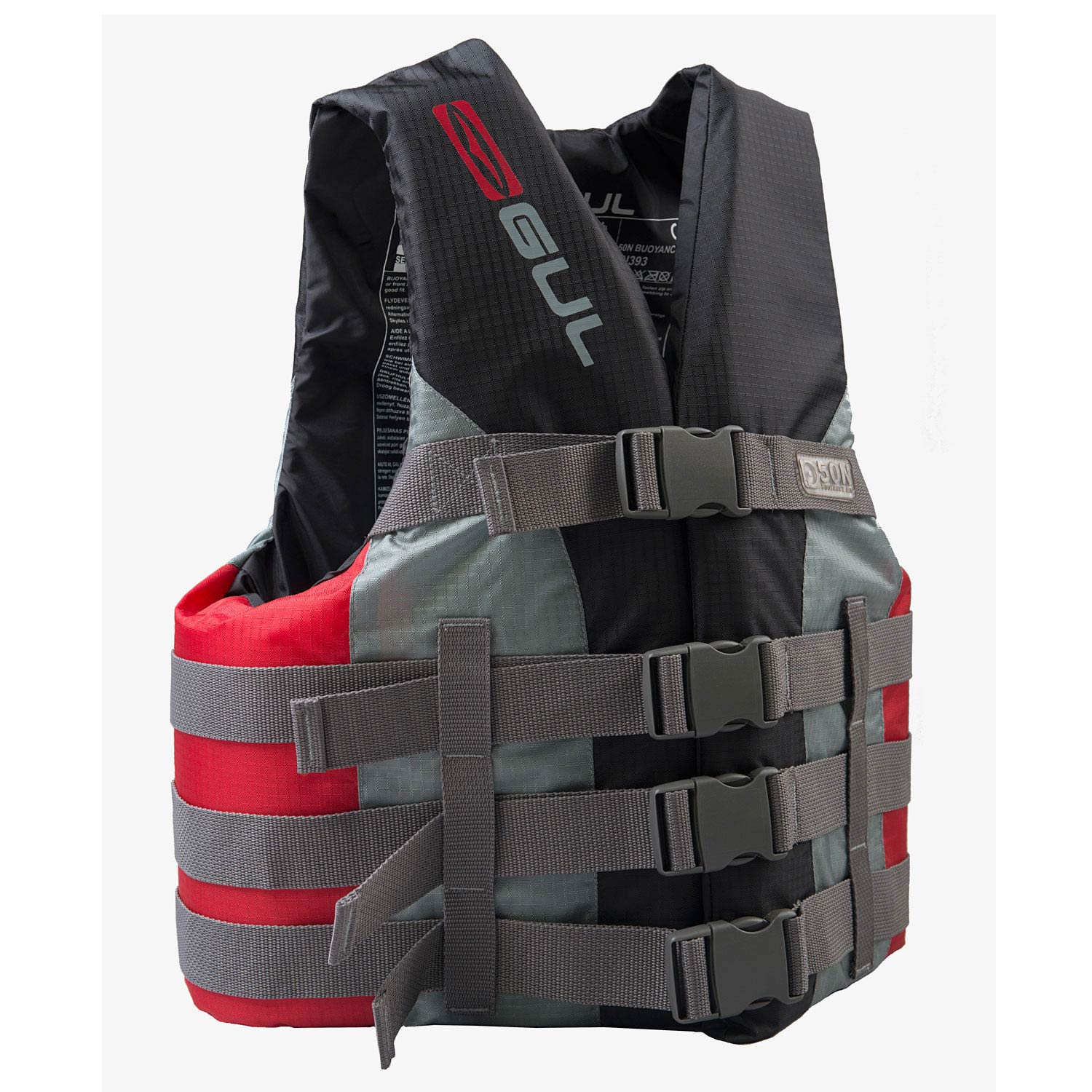 Gul Junior Impact Vest - Nero / Rosso