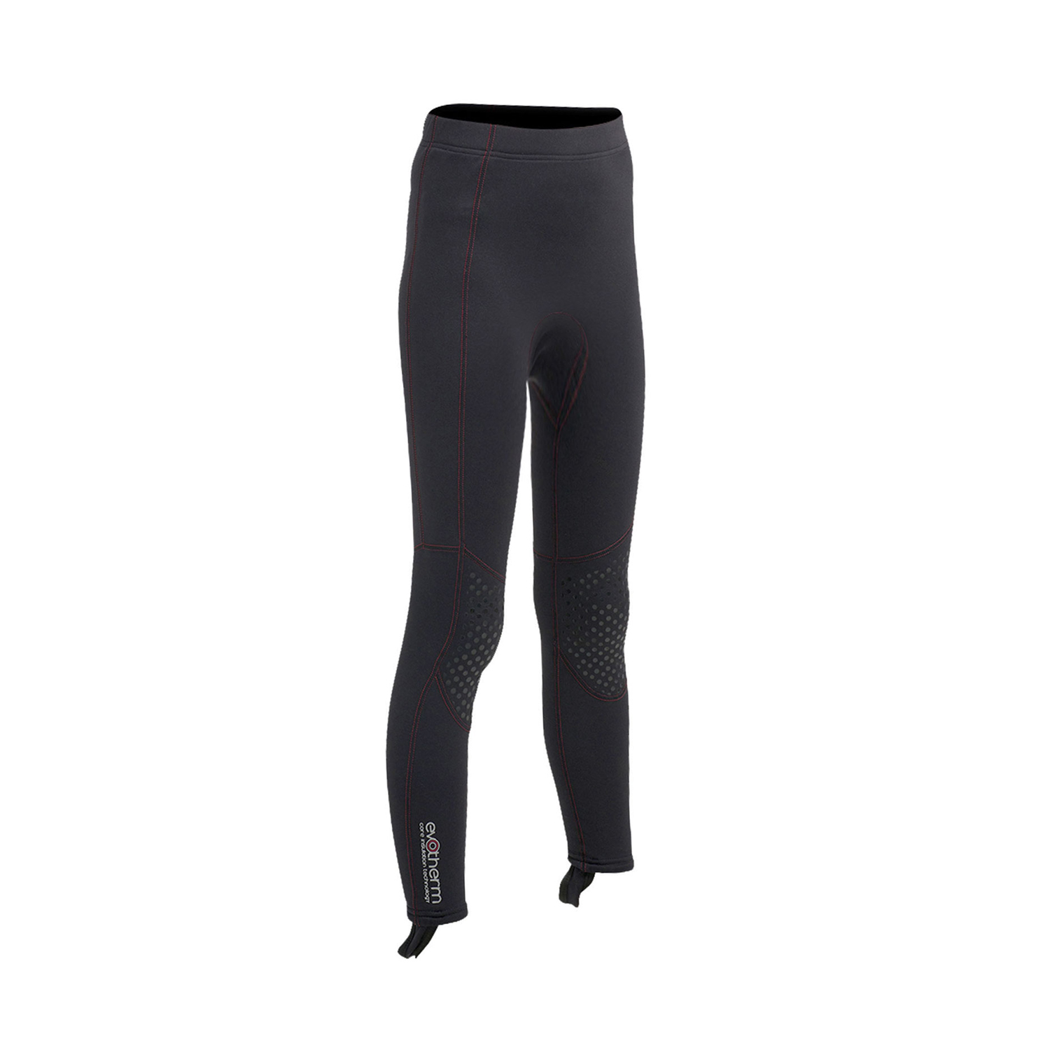 Gul Junior Evotherm Flatlock Pantaloni - Nero / Nero