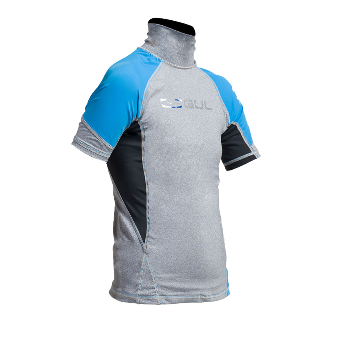 Gul Junior Flatlock Manica Corta Rashguard - Marl / Crip