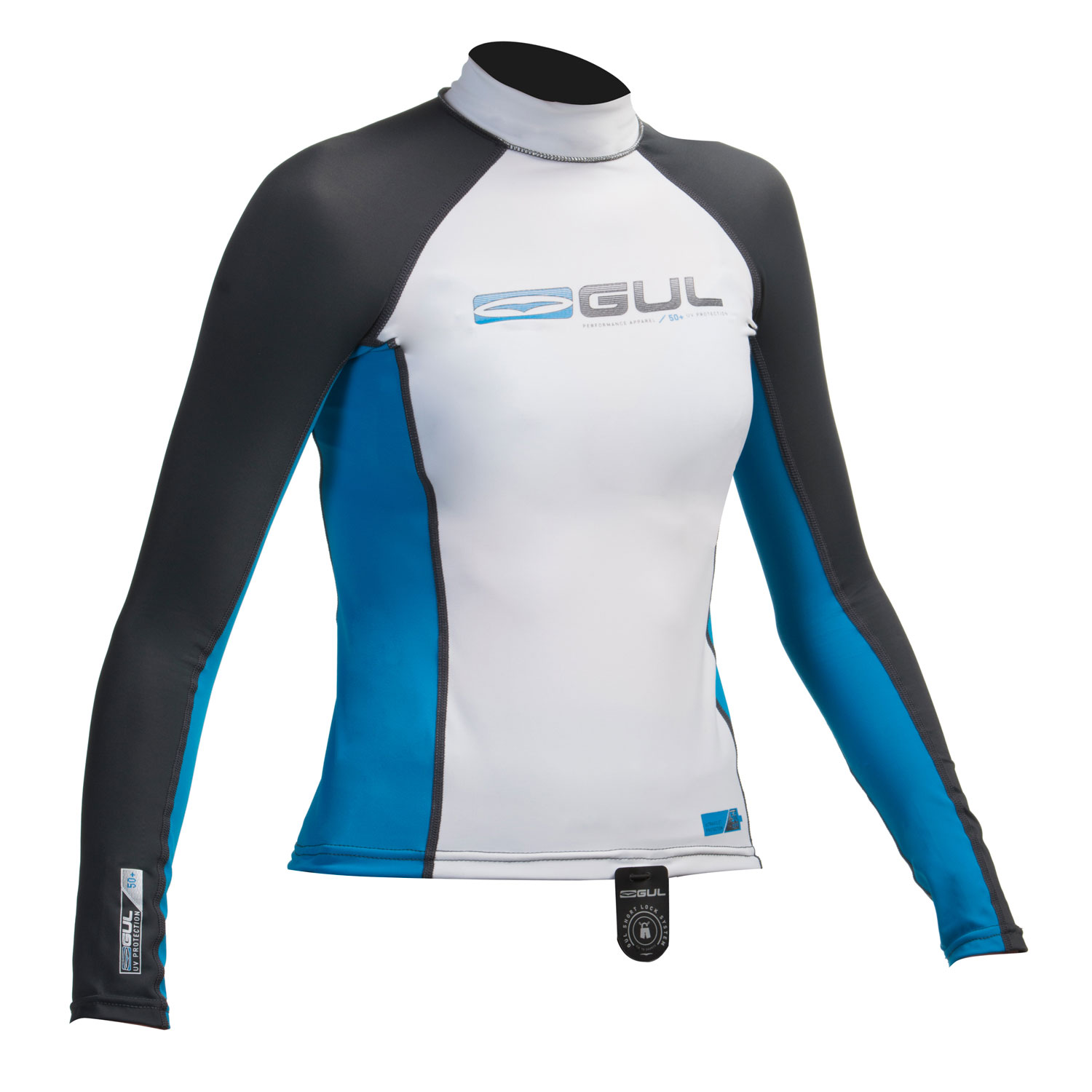 Gul Junior Long Sleeve Rashguard - Bianco / Crip