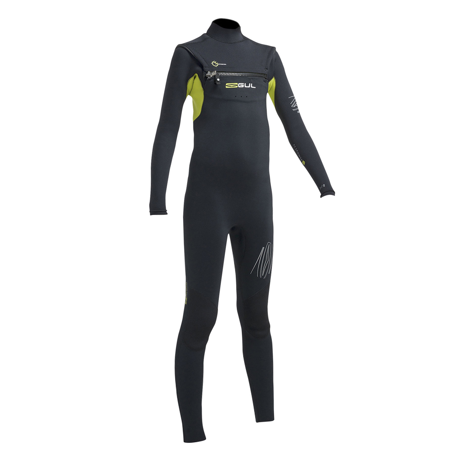 Gul Junior Risposta Fx Cz 3/2 Millimetri Blindstitched Muta - Blk / Lime