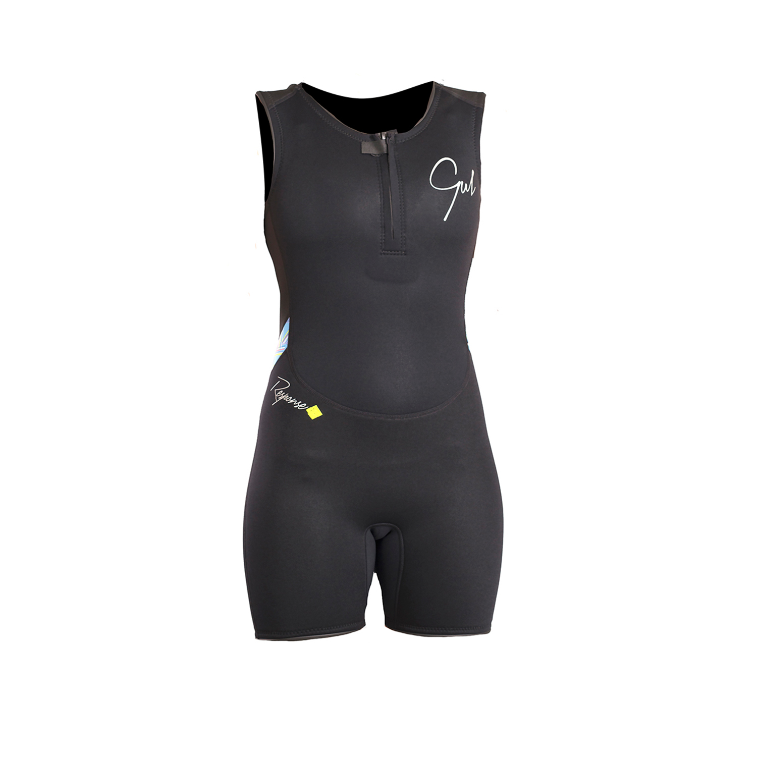 Gul Ladies Response 3 / 2Mm Fl Short Jane Wetsuit - Nero / Righe