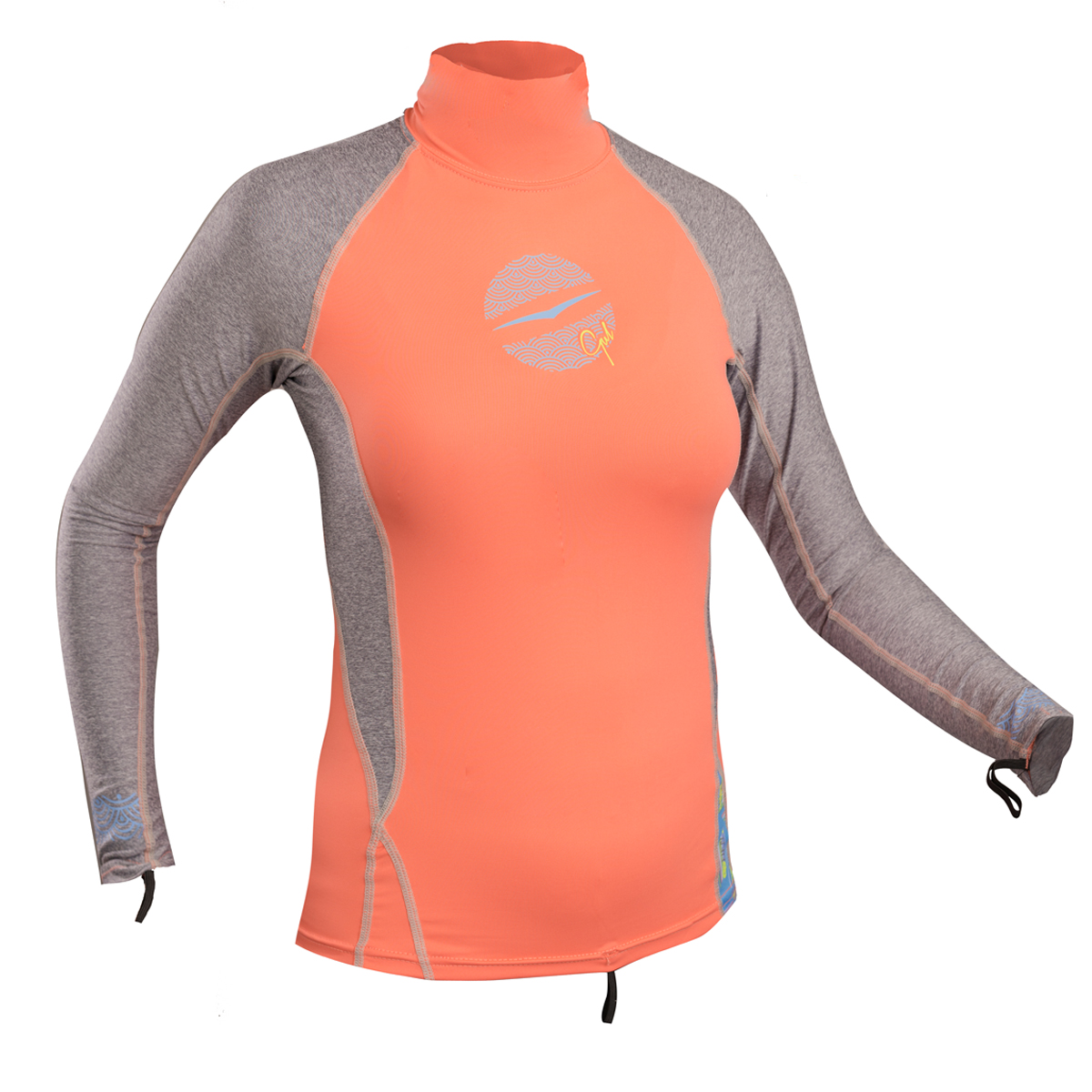 Gul Ladies Swami Manica Lunga Rashvest - Corallo / Marl